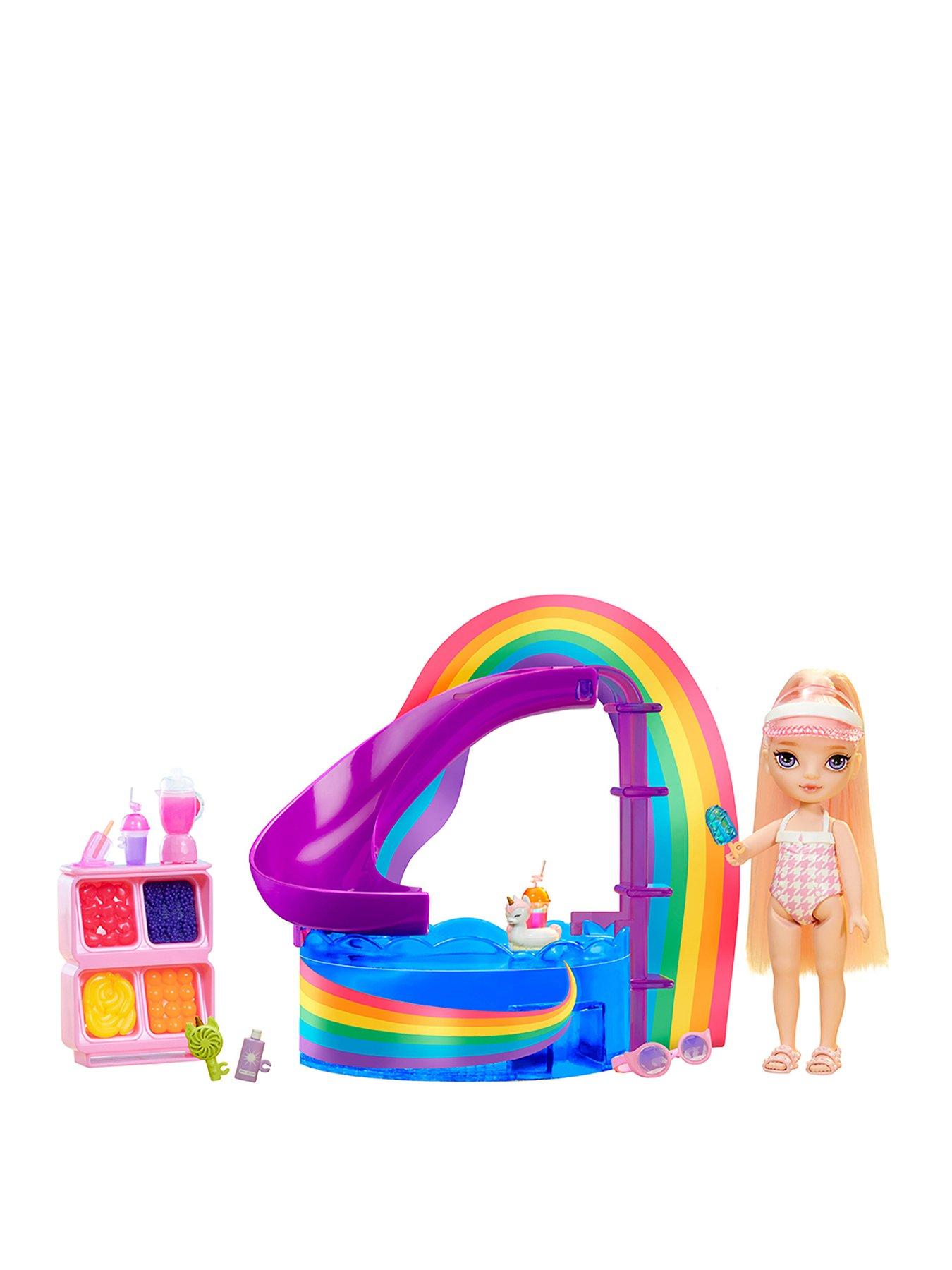 Image 1 of 8 of Rainbow High Little Pool Day with Blush Doll and Playset