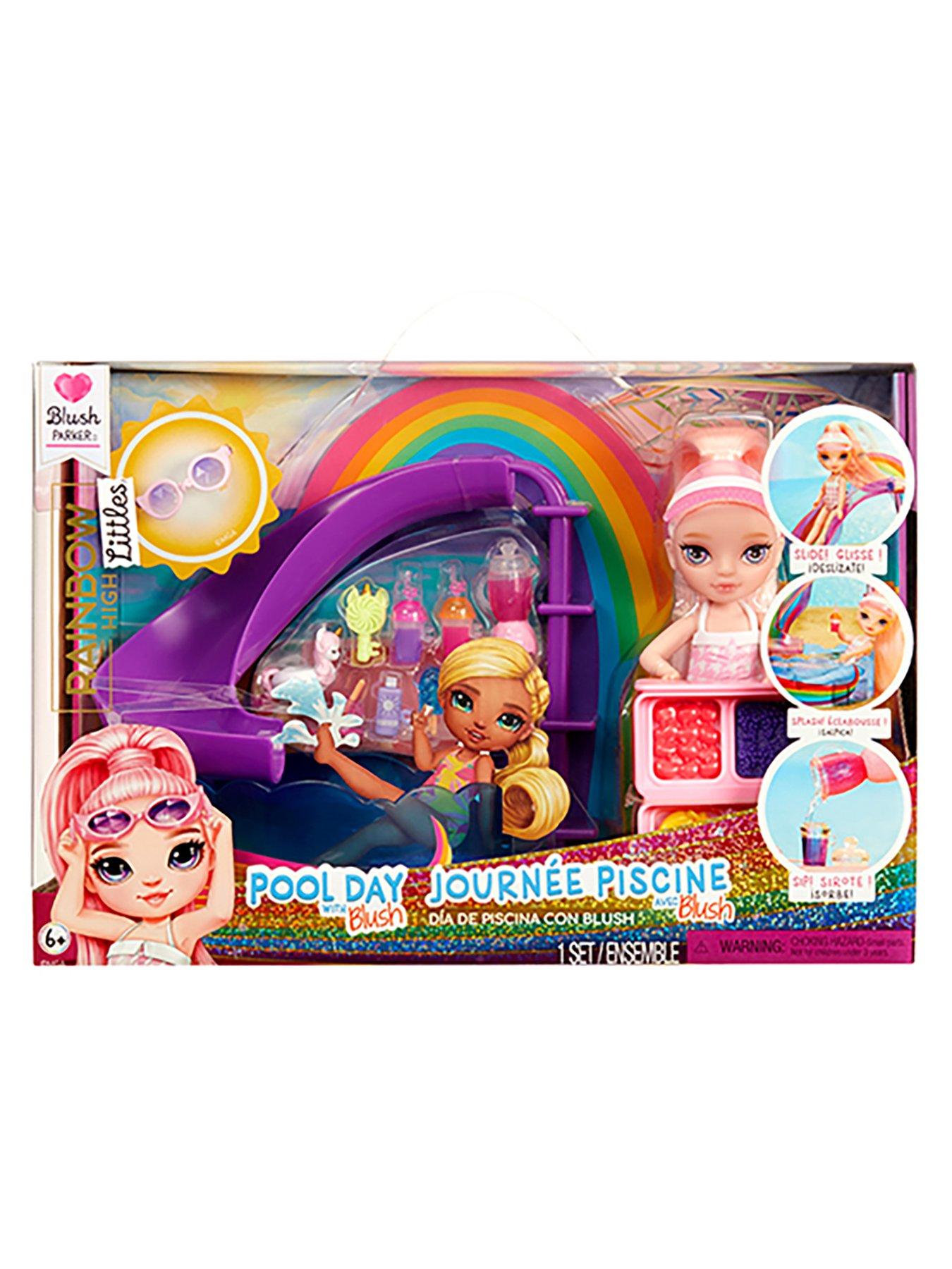 Image 7 of 8 of Rainbow High Little Pool Day with Blush Doll and Playset