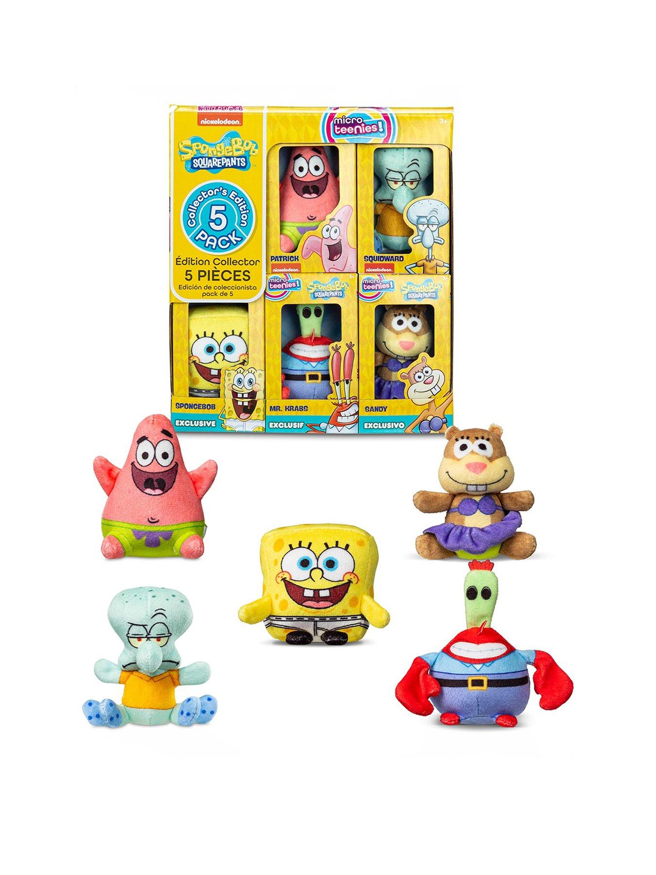undefined Micro Teenies - SpongeBob SquarePants Collector 5 Pack (includes 3 chase characters - Mr Krabs, SpongeBob in Underpants, Sandy)