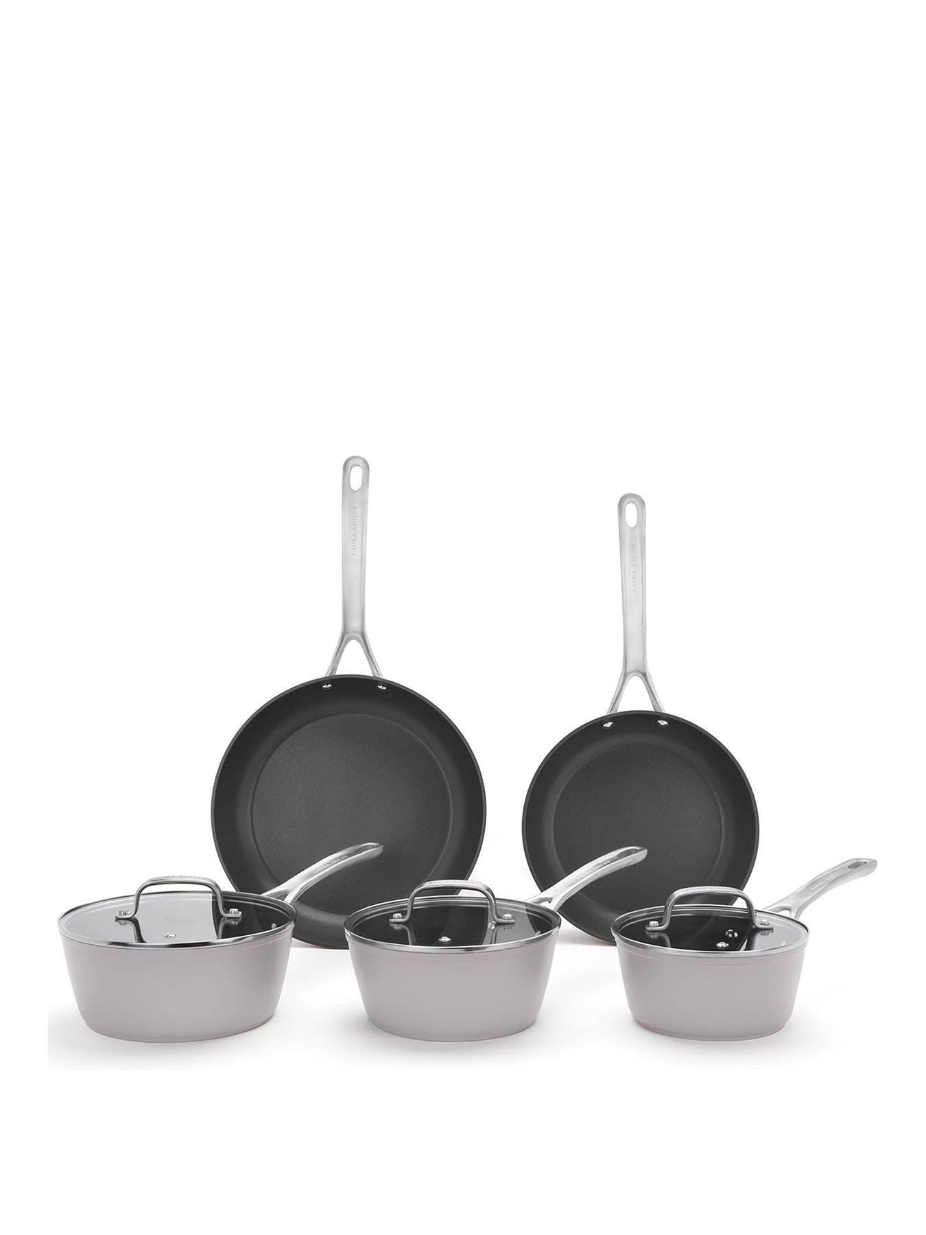  image of laura-ashley-5-piece-pan-setnbsp-nbspdark-dove-grey