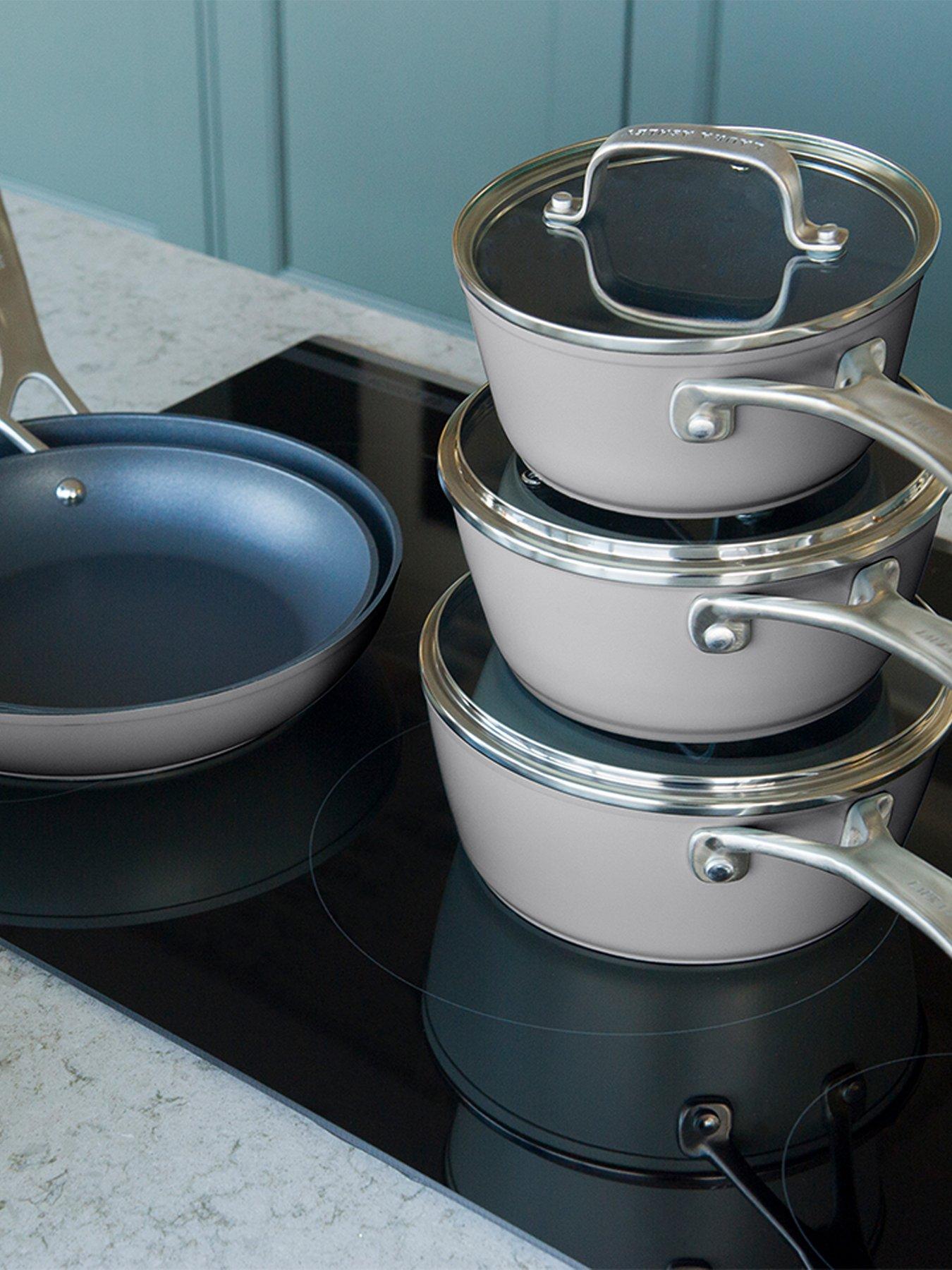  image of laura-ashley-5-piece-pan-setnbsp-nbspdark-dove-grey