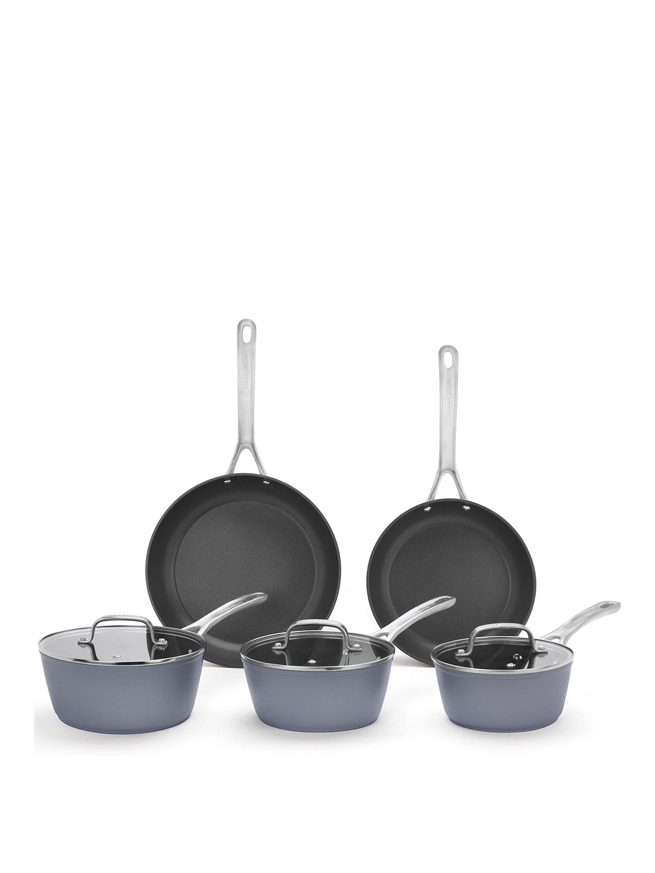  image of laura-ashley-5-piece-pan-set--nbspslate