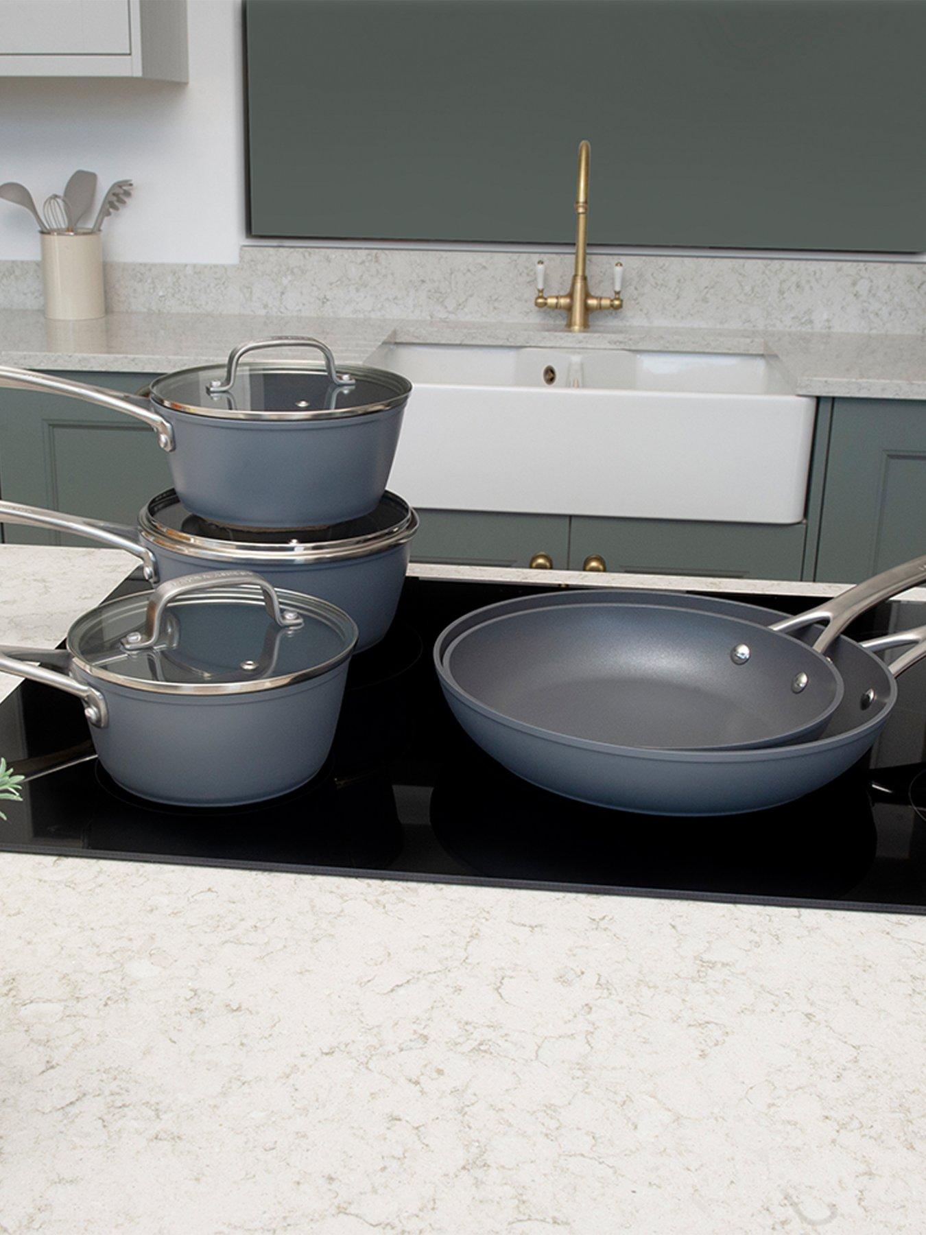 image of laura-ashley-5-piece-pan-set--nbspslate