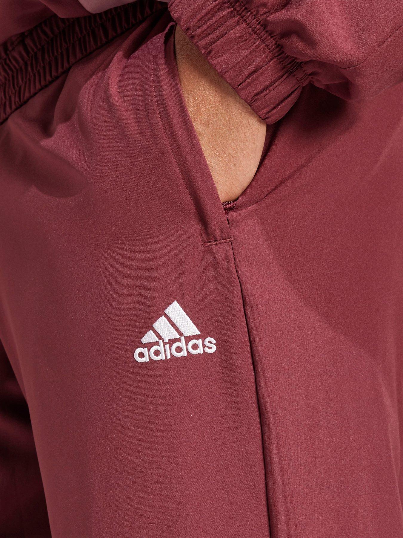 Image 5 of 5 of adidas Sportswear Men's Sportswear Colorblock Track Suit - Burgundy
