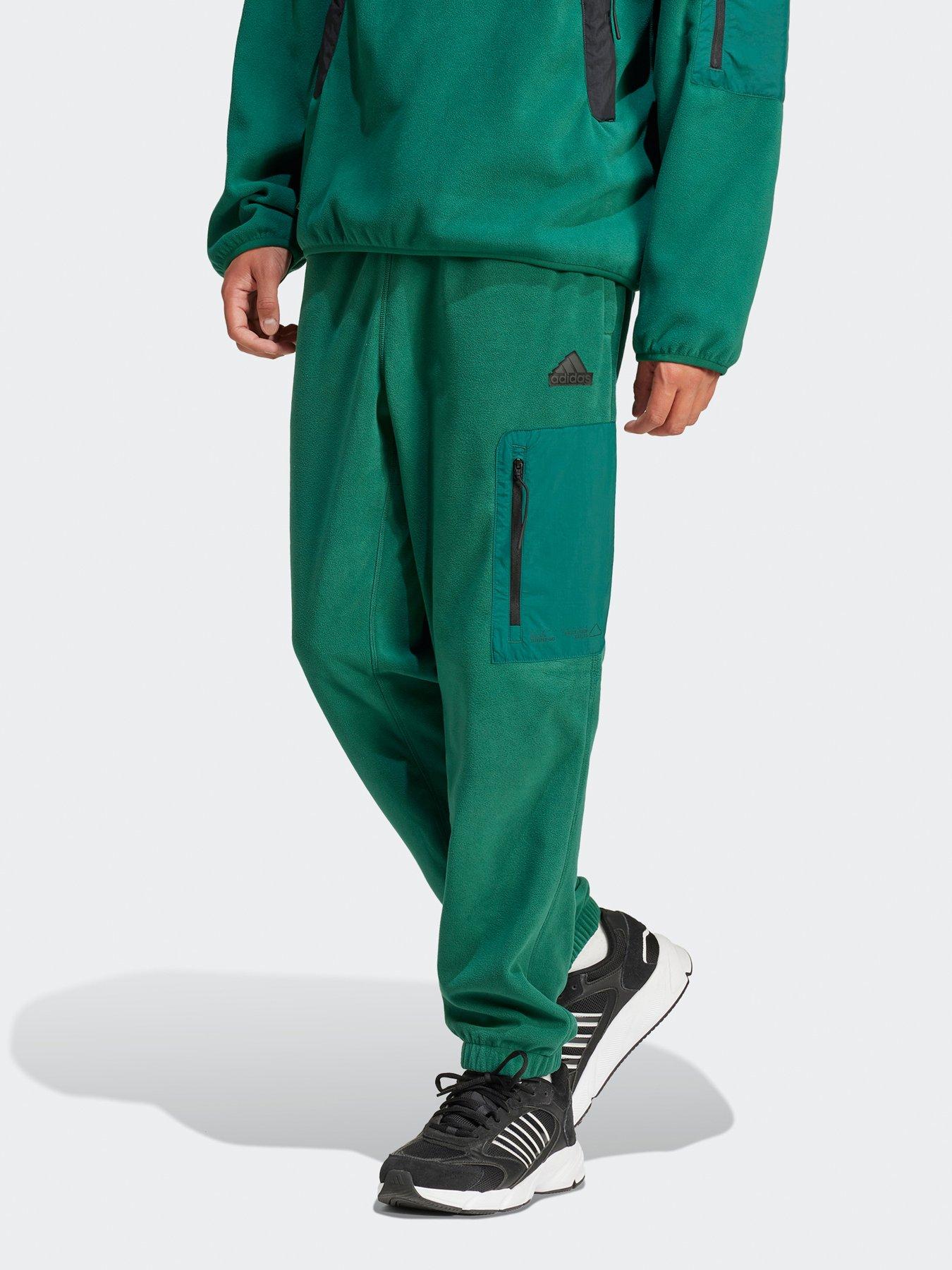 adidas Sportswear Men's City Escape Polar Fleece Pant - Green