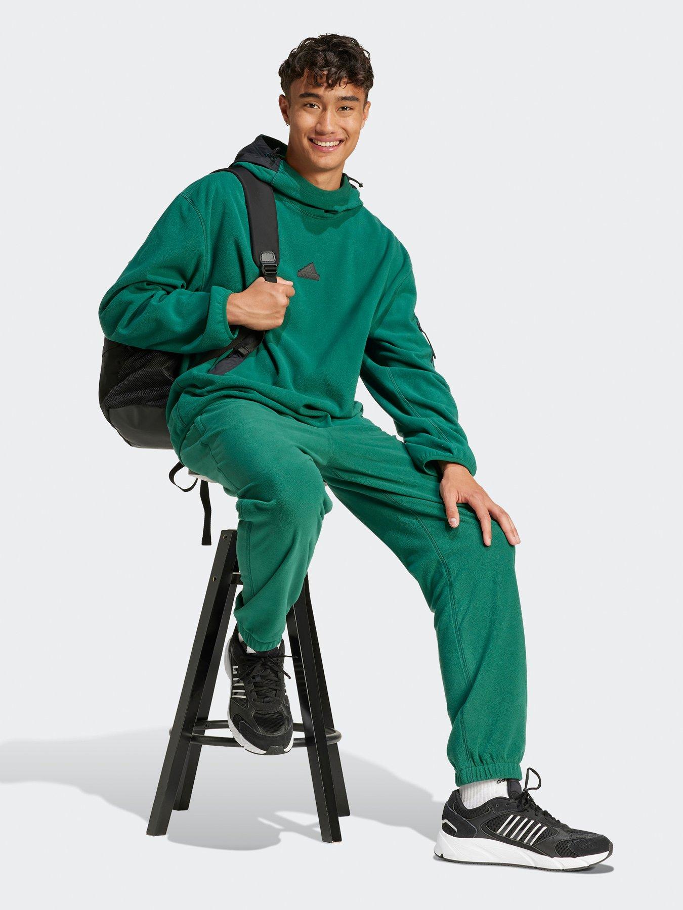  image of adidas-sportswear-mens-city-escape-polar-fleece-pant-green