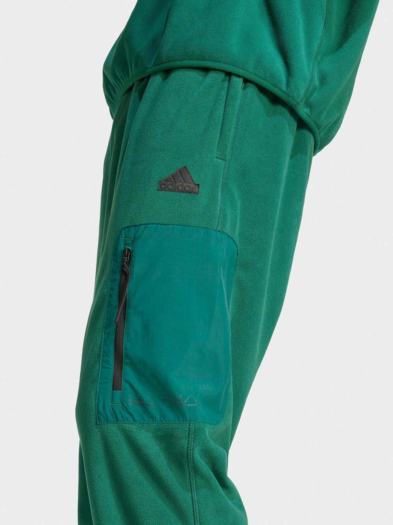  image of adidas-sportswear-mens-city-escape-polar-fleece-pant-green