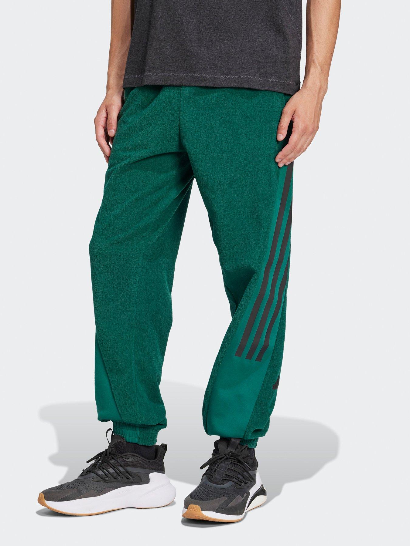 adidas-sportswear-mens-future-icons-3-stripes-polar-fleece-tracksuit-bottoms-green