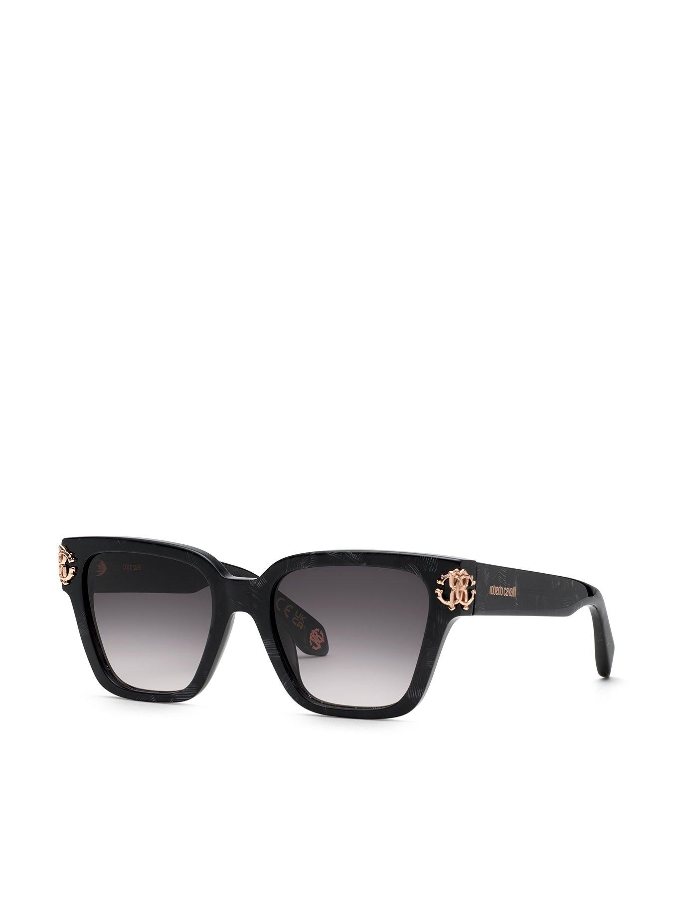 Roberto Cavalli Monogram Collection Sunglasses - Black
