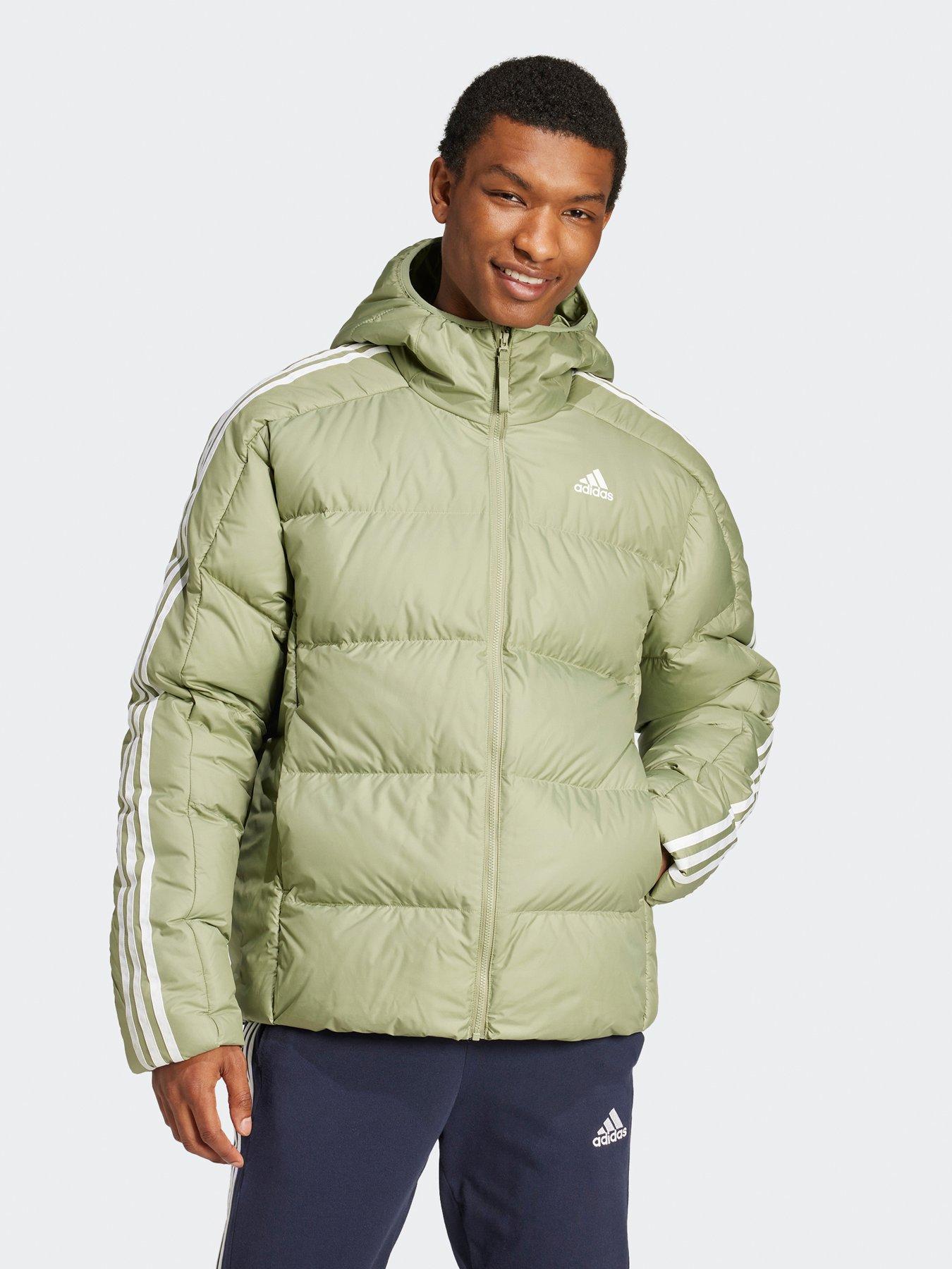 adidas-sportswear-mens-essentials-midweight-down-hooded-jacket-green