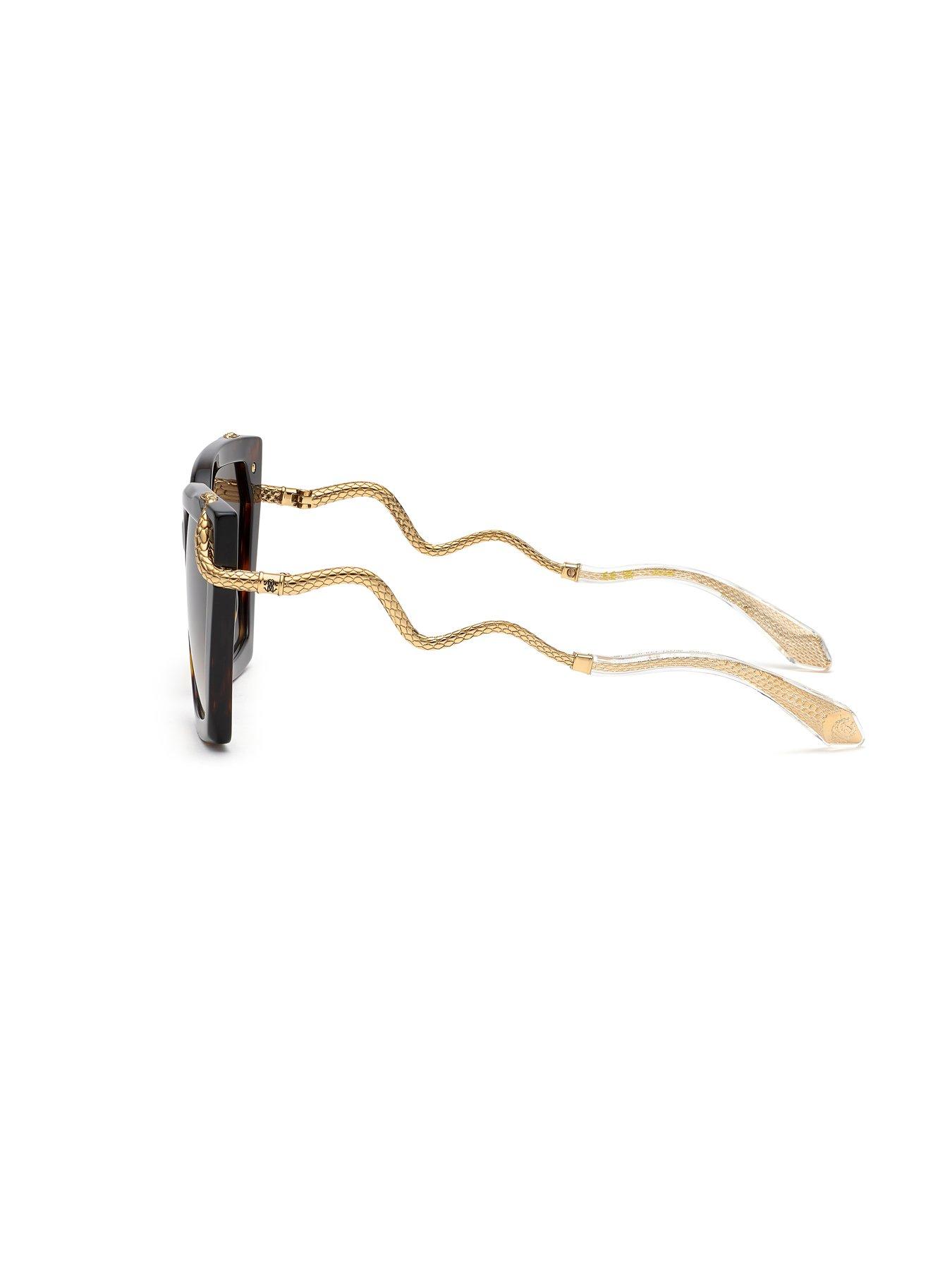 stillFront image of roberto-cavalli-snake-collection-sunglasses-brown