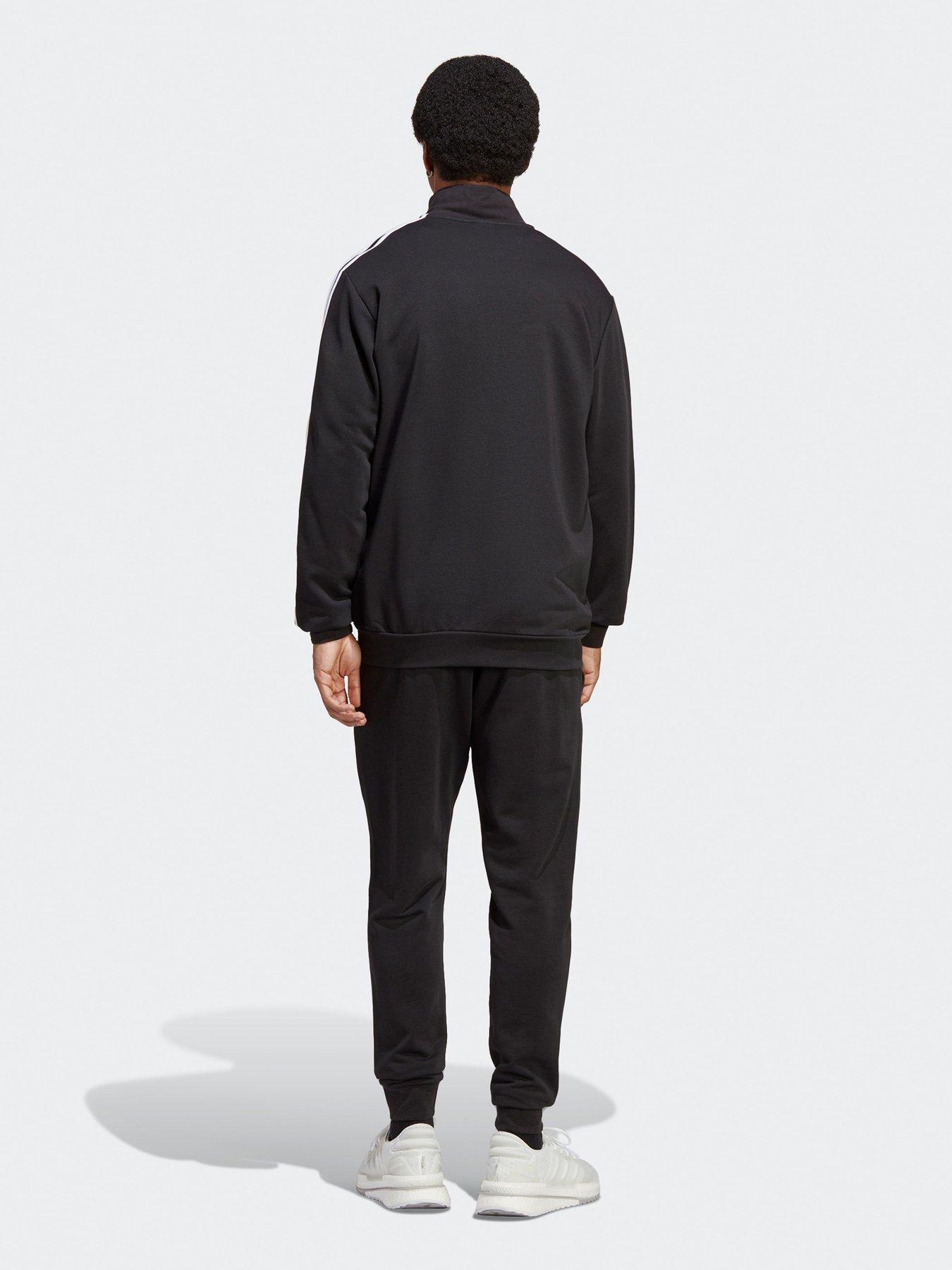  image of adidas-sportswear-mens-basic-3-stripes-french-terry-track-suit-black