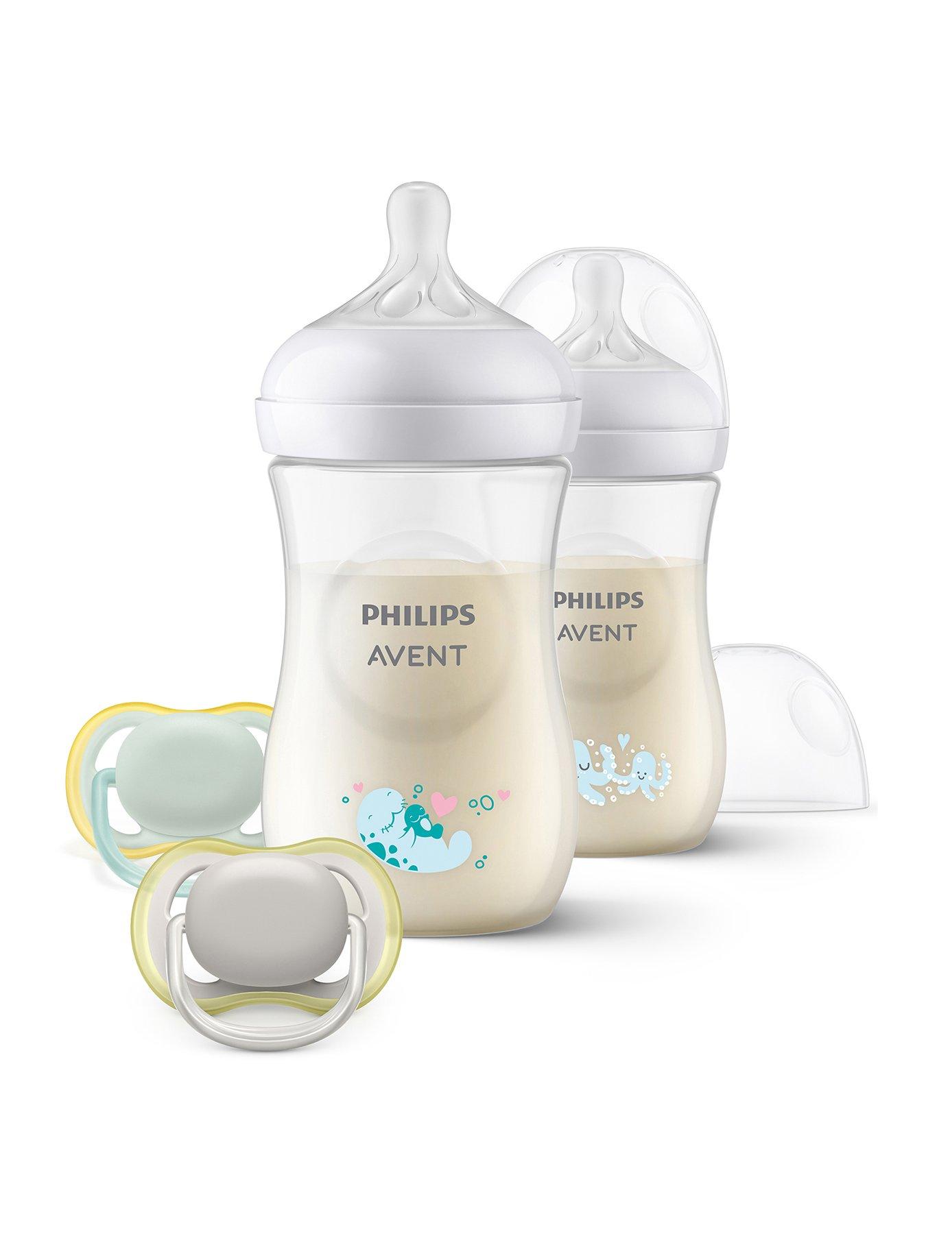 Image 2 of 6 of Avent Philips Avent Natural Response Baby Gift Set - 2x 9oz Sea Deco Baby Bottles, 2x Ultra Air Soothers, SCD837/11