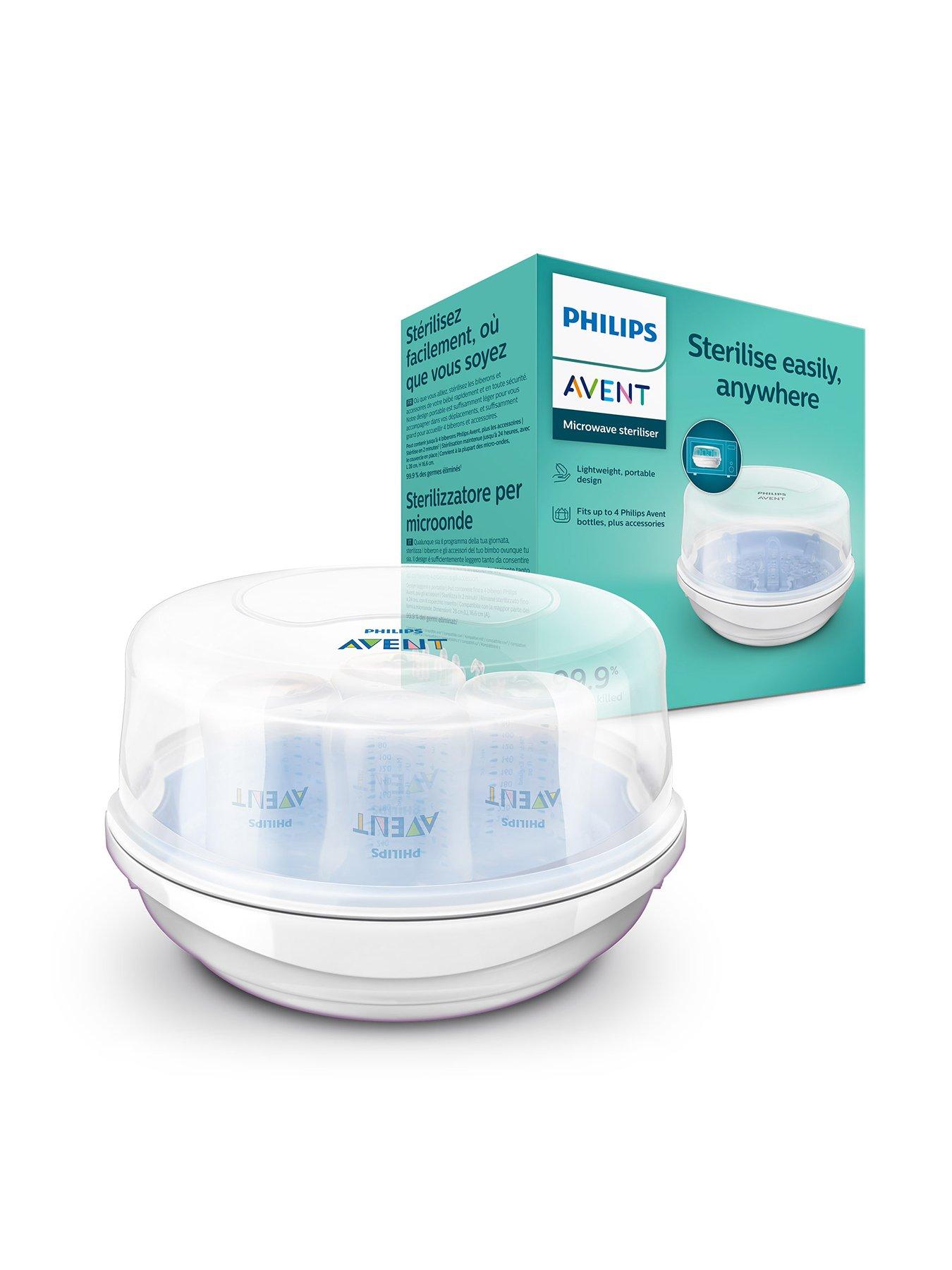 Avent Philips Avent Microwave Steam Steriliser for Baby Bottles, SCF281/02