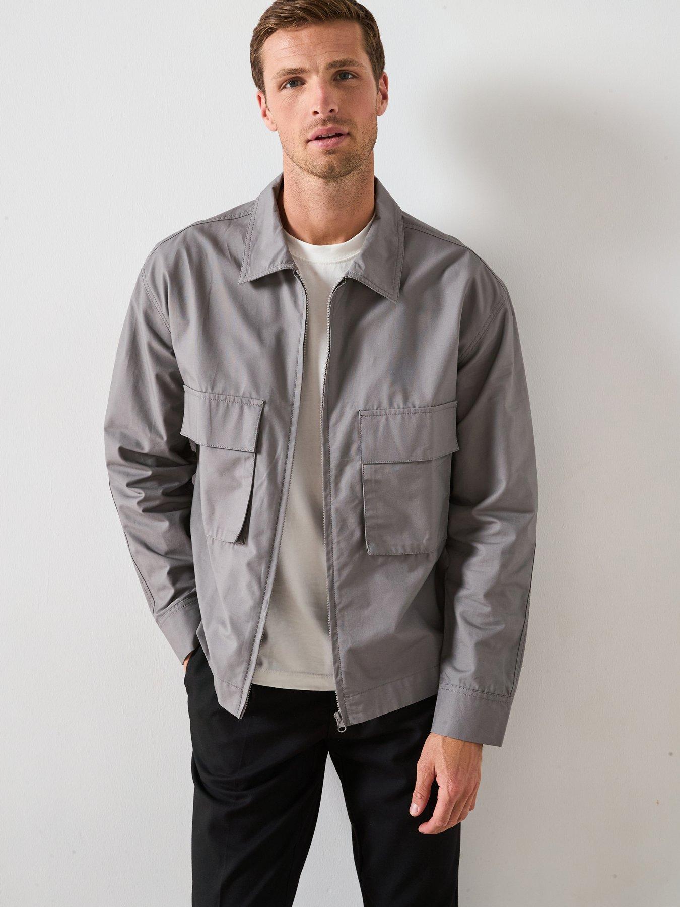 Image 1 of 6 of Very Man Tech Overshirt - Light Grey