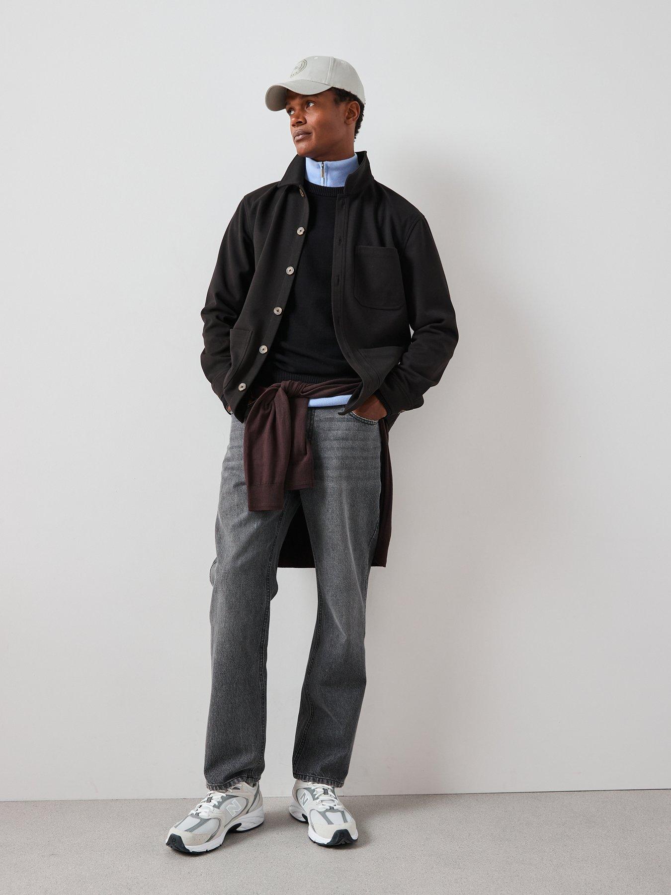 Image 3 of 7 of Very Man Jersey Chore Jacket - Black