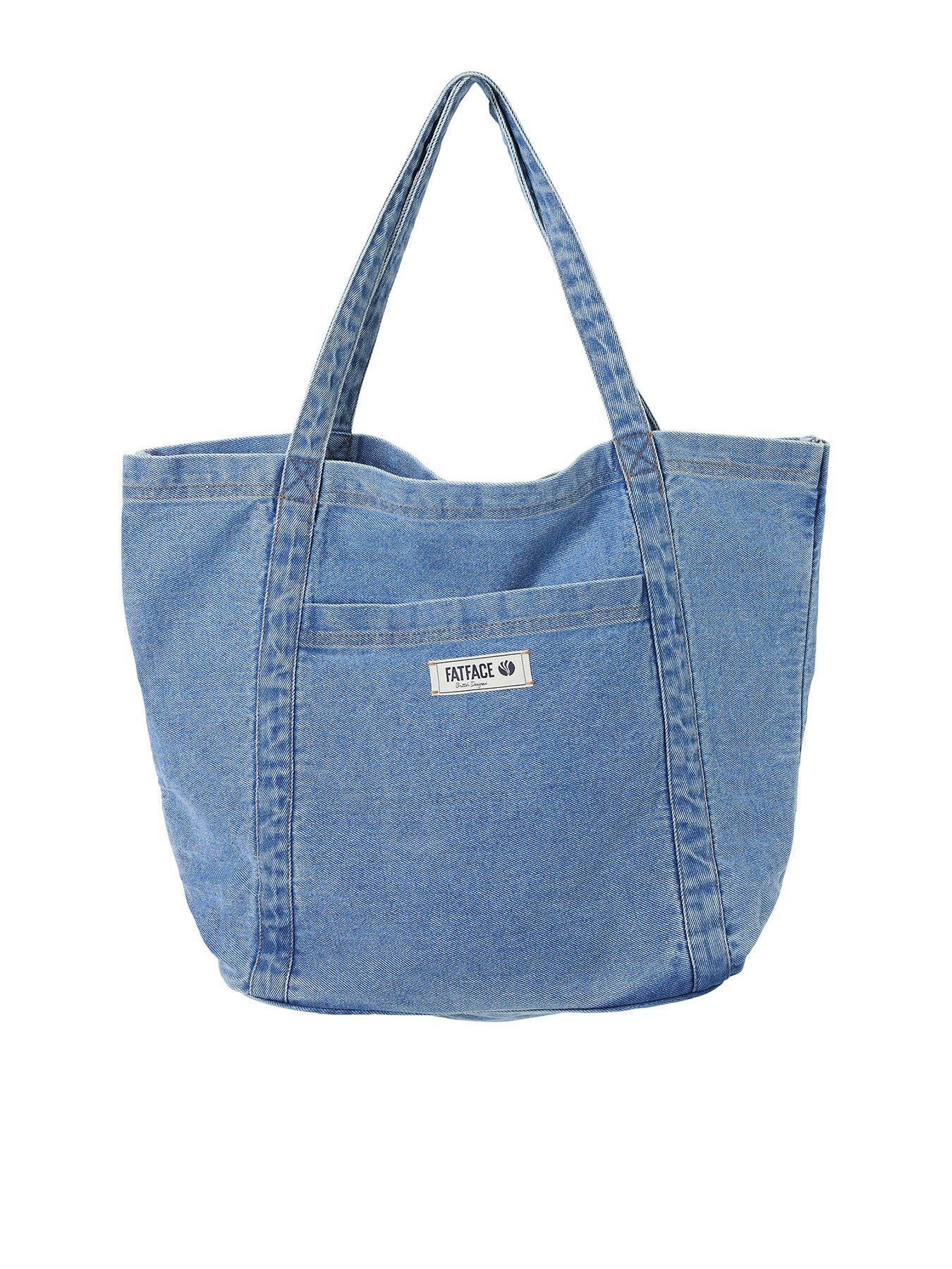  image of fatface-astrid-pocket-tote-bag-blue