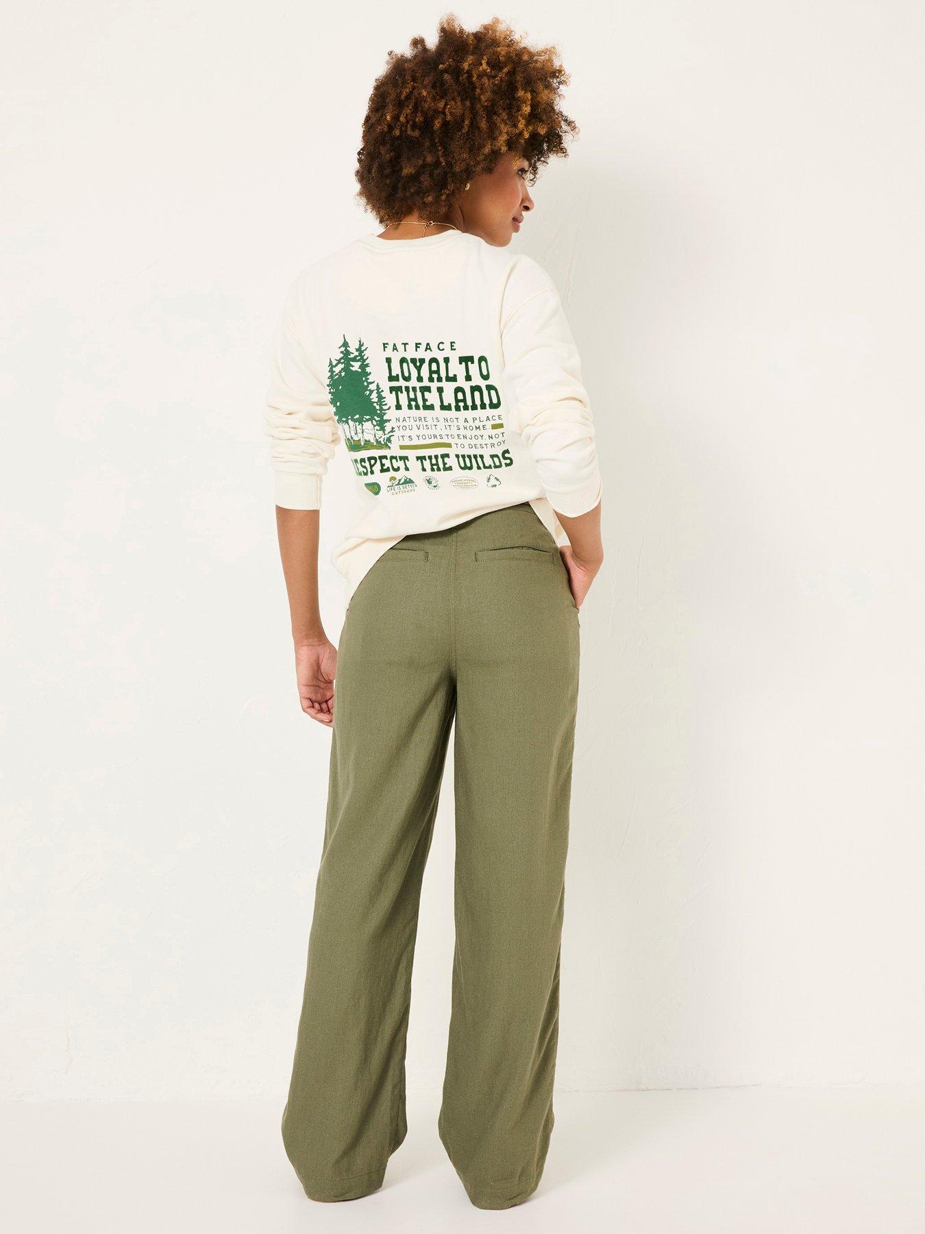  image of fatface-ellie-trouser-green