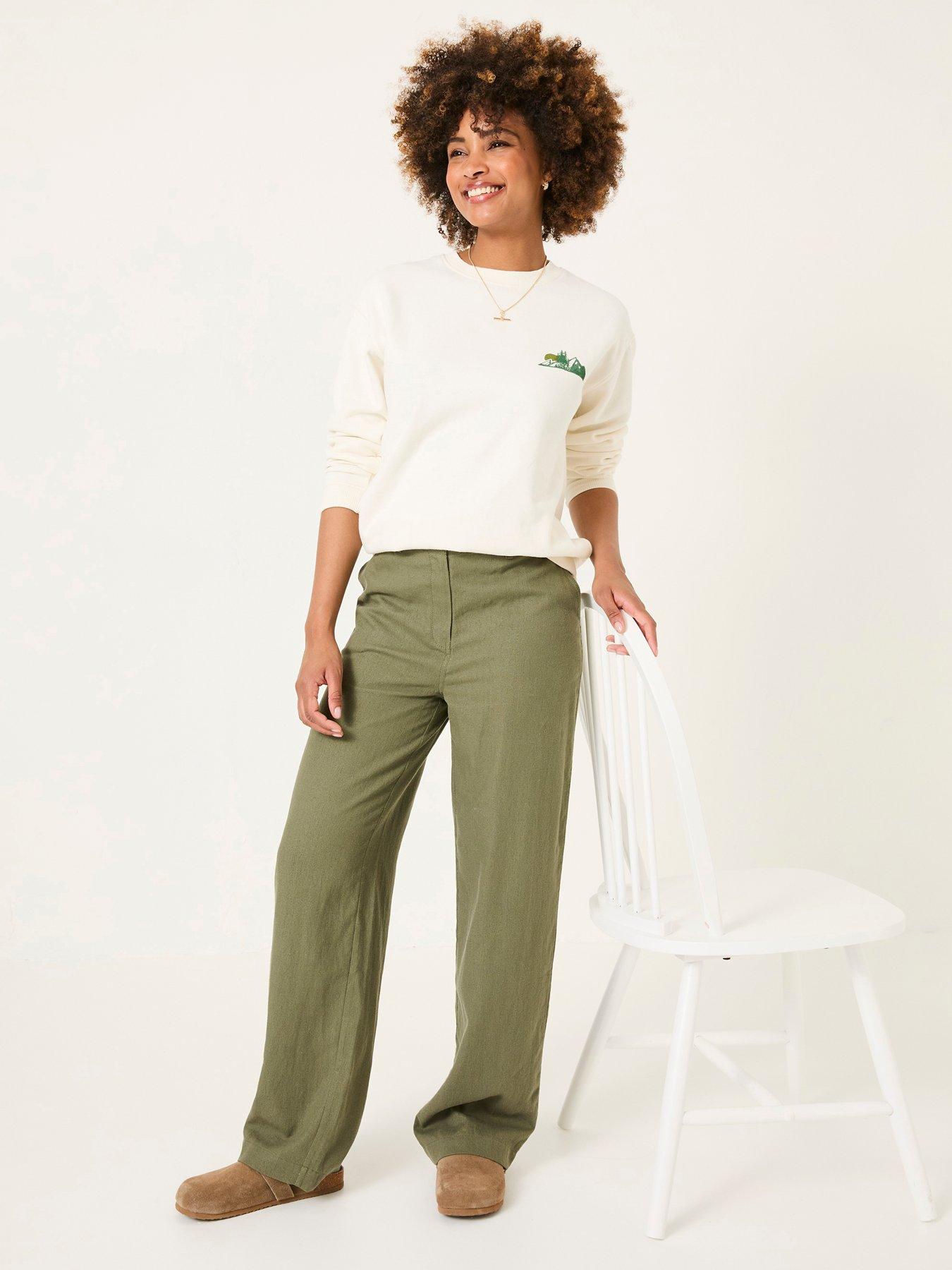  image of fatface-ellie-trouser-green