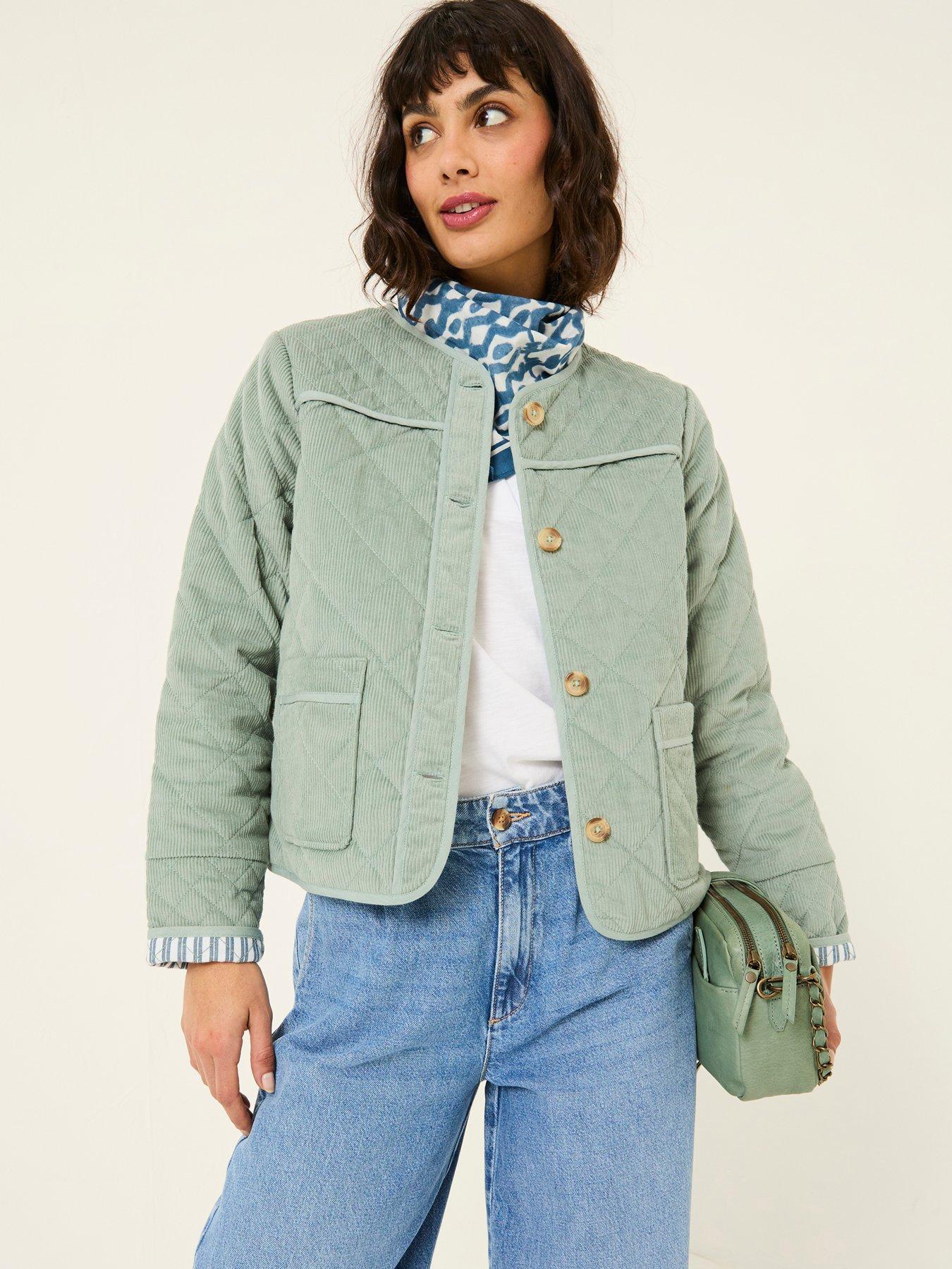 undefined Maeve Cord Jacket - Green