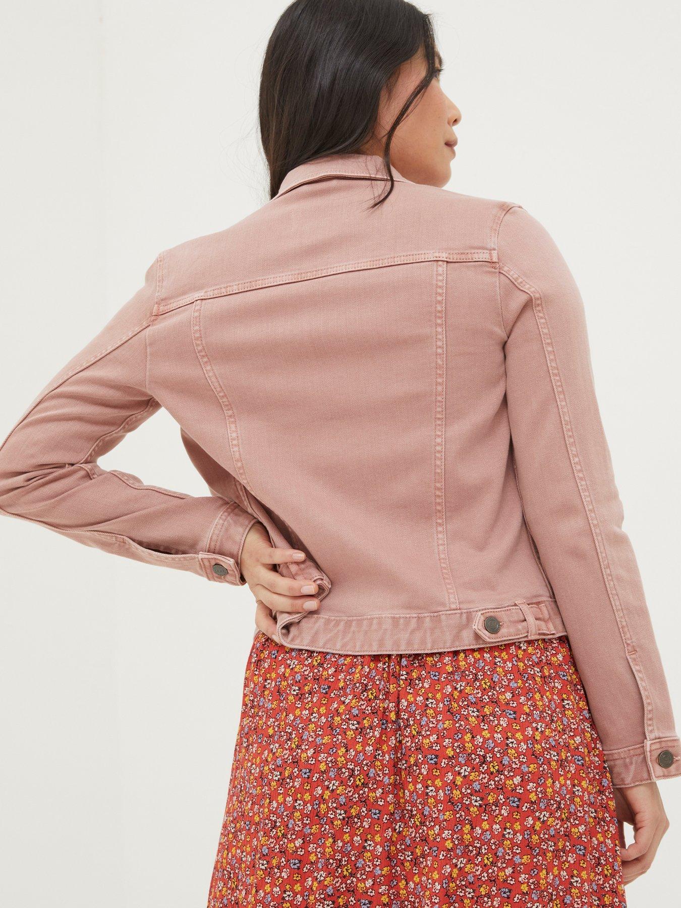  image of fatface-tasha-denim-jacket-pink