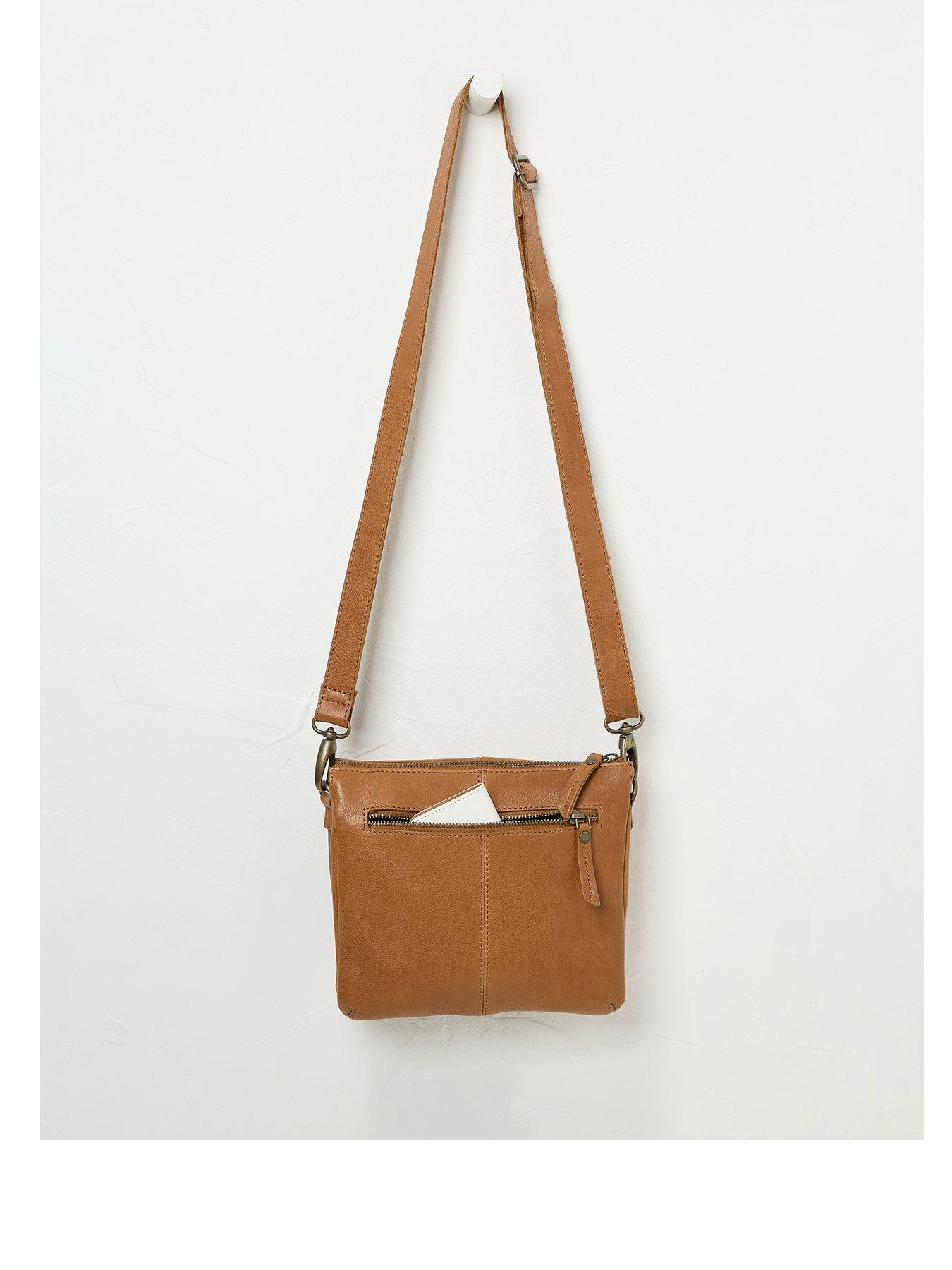 undefined Libby Buckle Crossbody Leather Bag - Brown