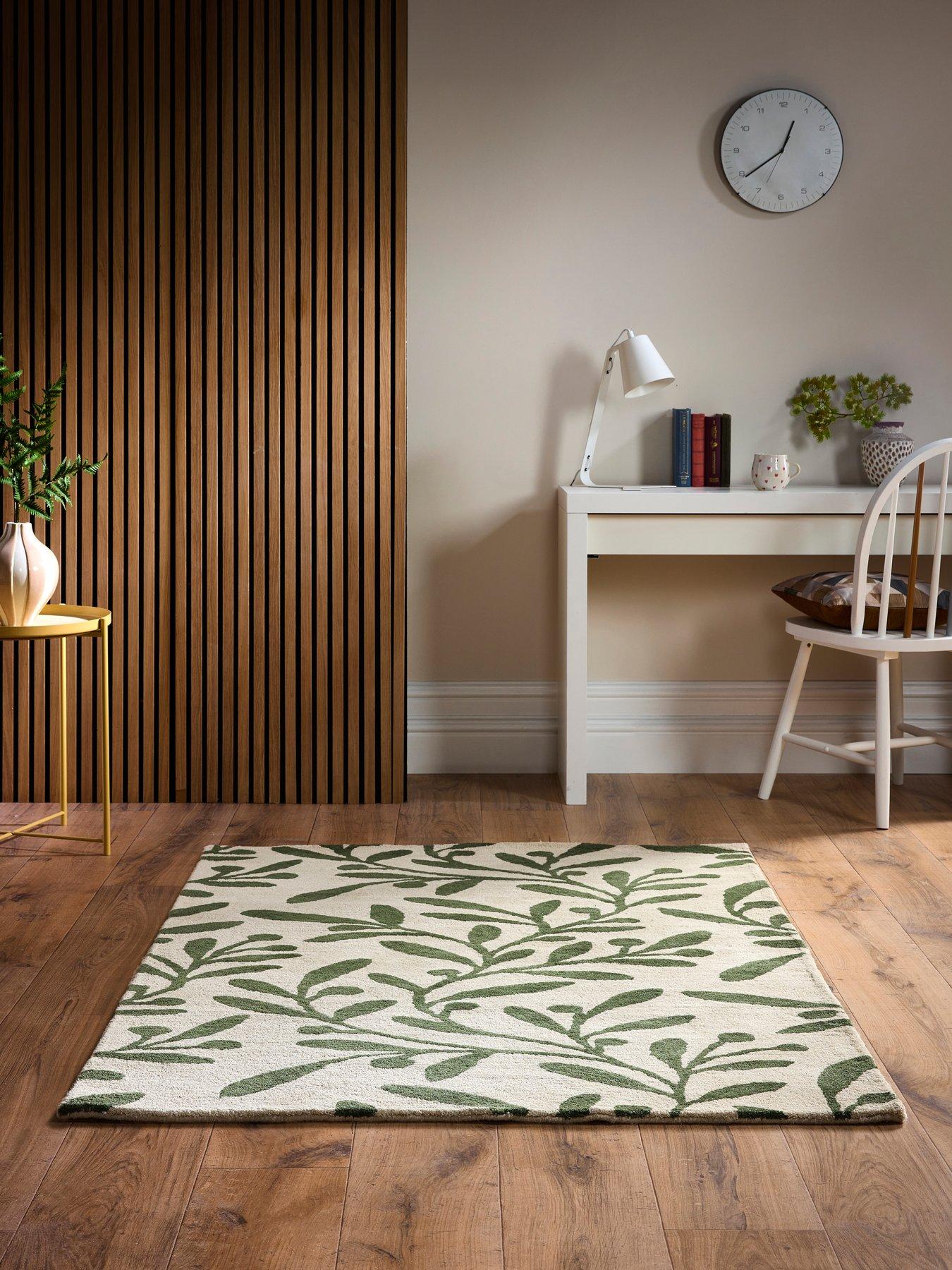 very-home-trailing-leaf-wool-rug-100-pure-wool-rug-cream