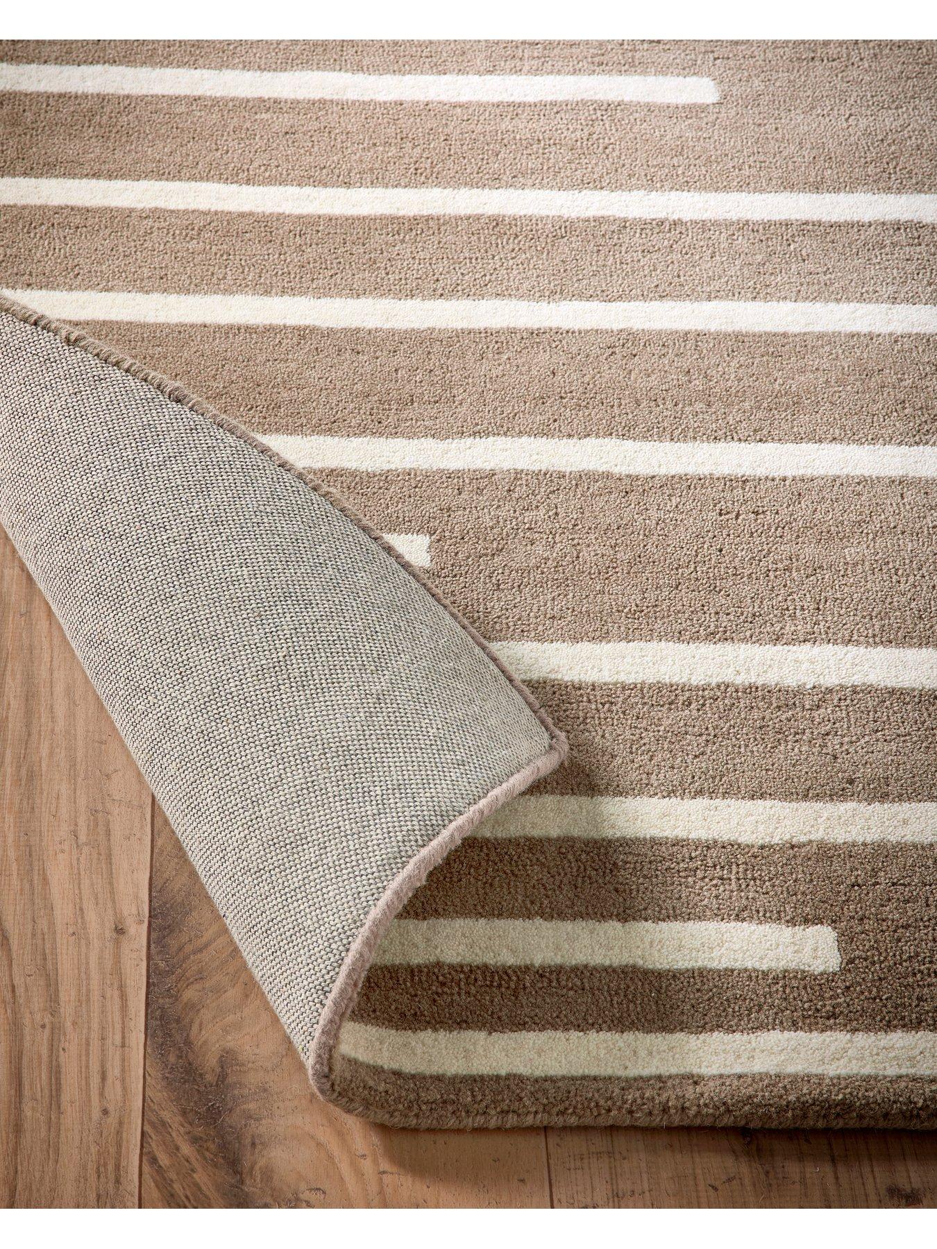  image of very-home-classic-broken-striped-100-pure-wool-rug
