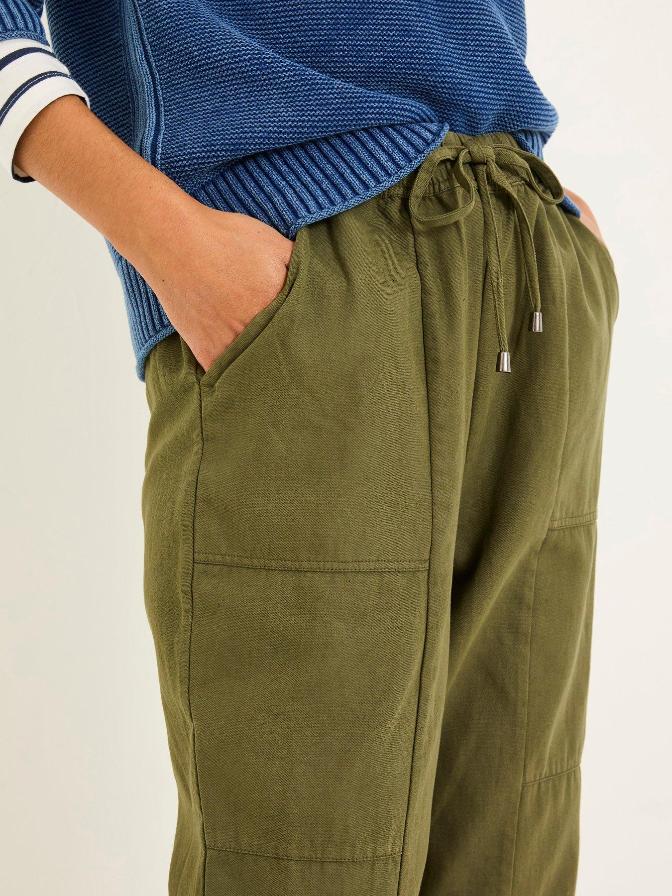  image of fatface-hoyton-cargo-trouser-green