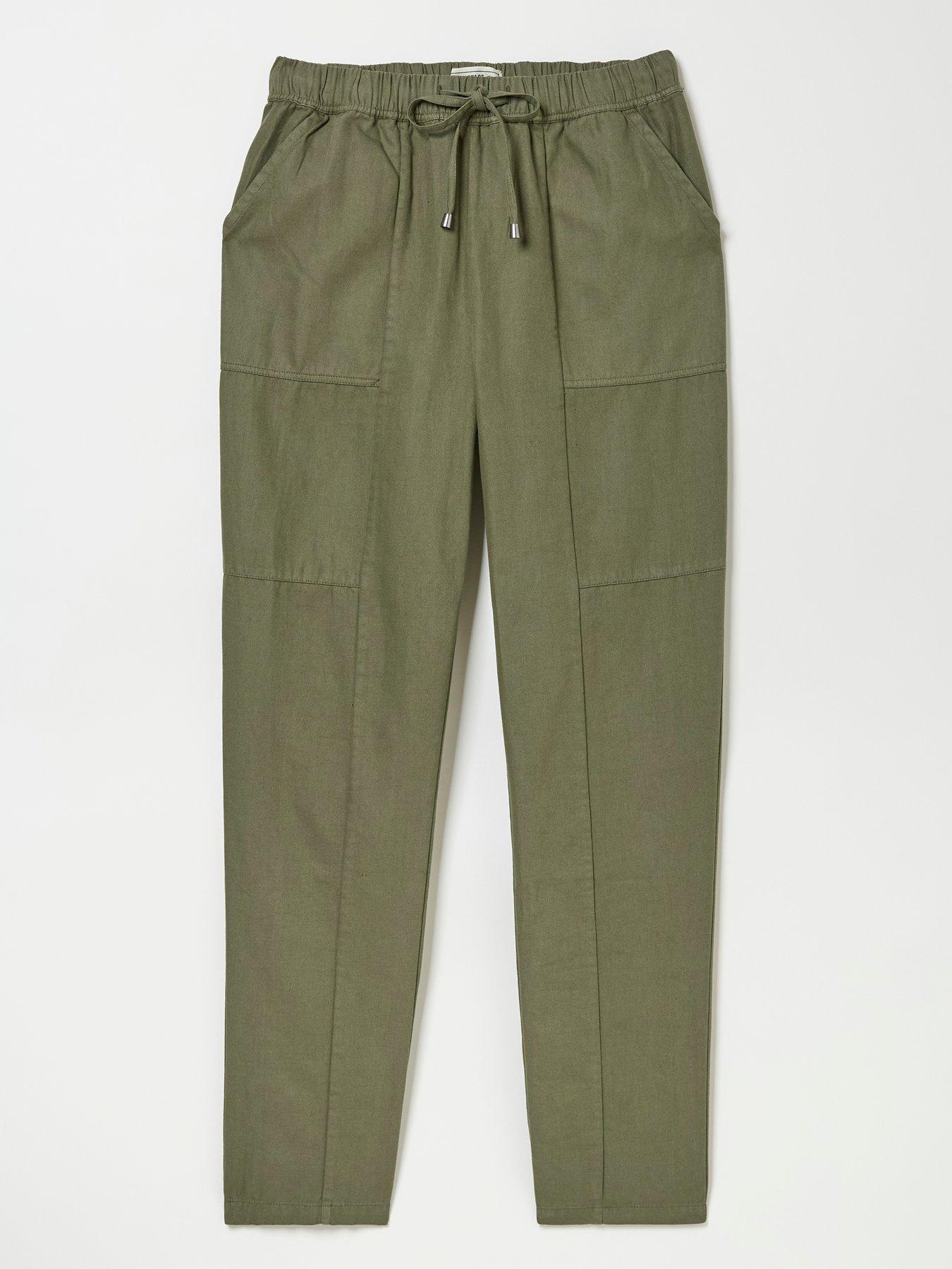  image of fatface-hoyton-cargo-trouser-green