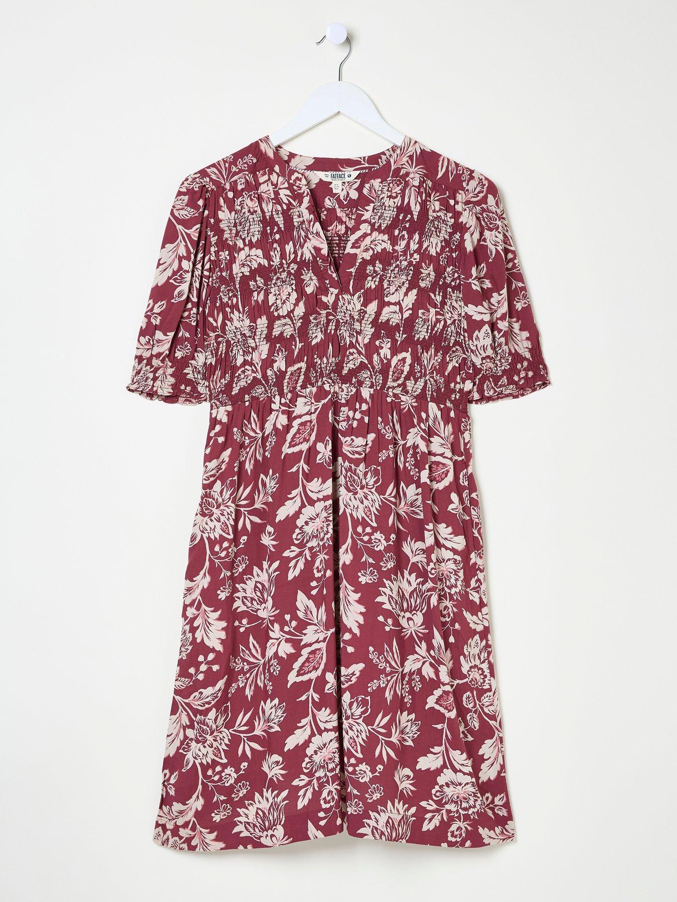  image of fatface-juniper-dress-red