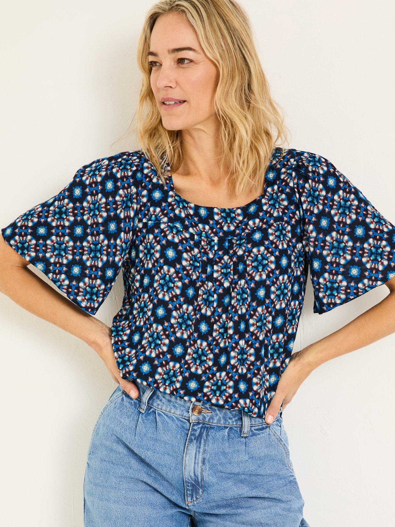 fatface-kyro-blouse-blue