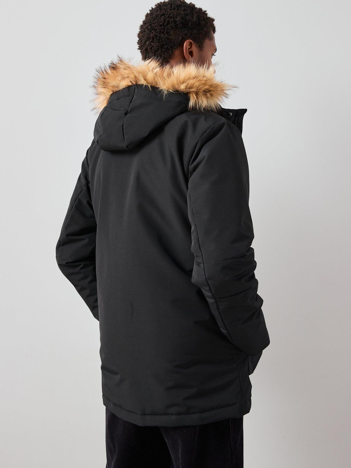 stillFront image of the-very-collection-4-pocket-padded-parka-jacket-black