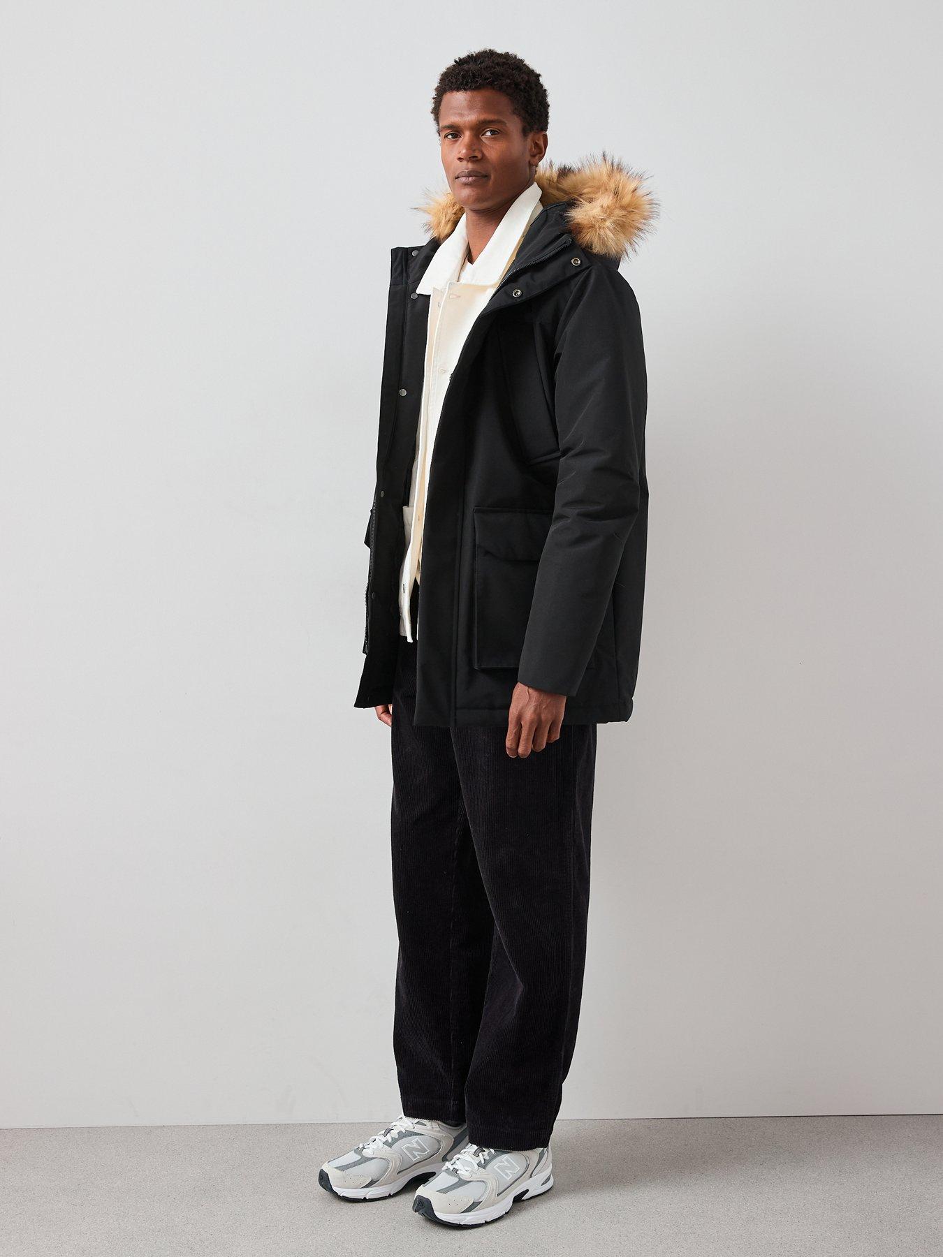  image of the-very-collection-4-pocket-padded-parka-jacket-black