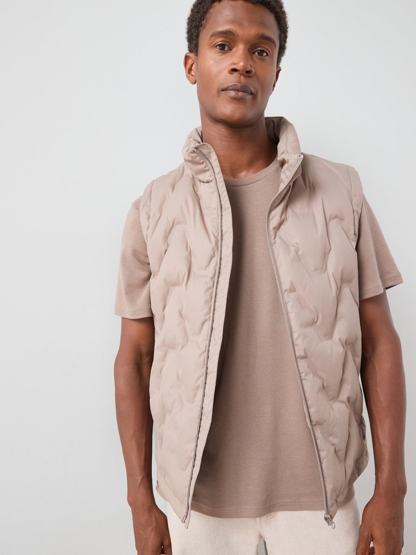 The Very Collection Heatsealed Down Padded Gilet - Stone