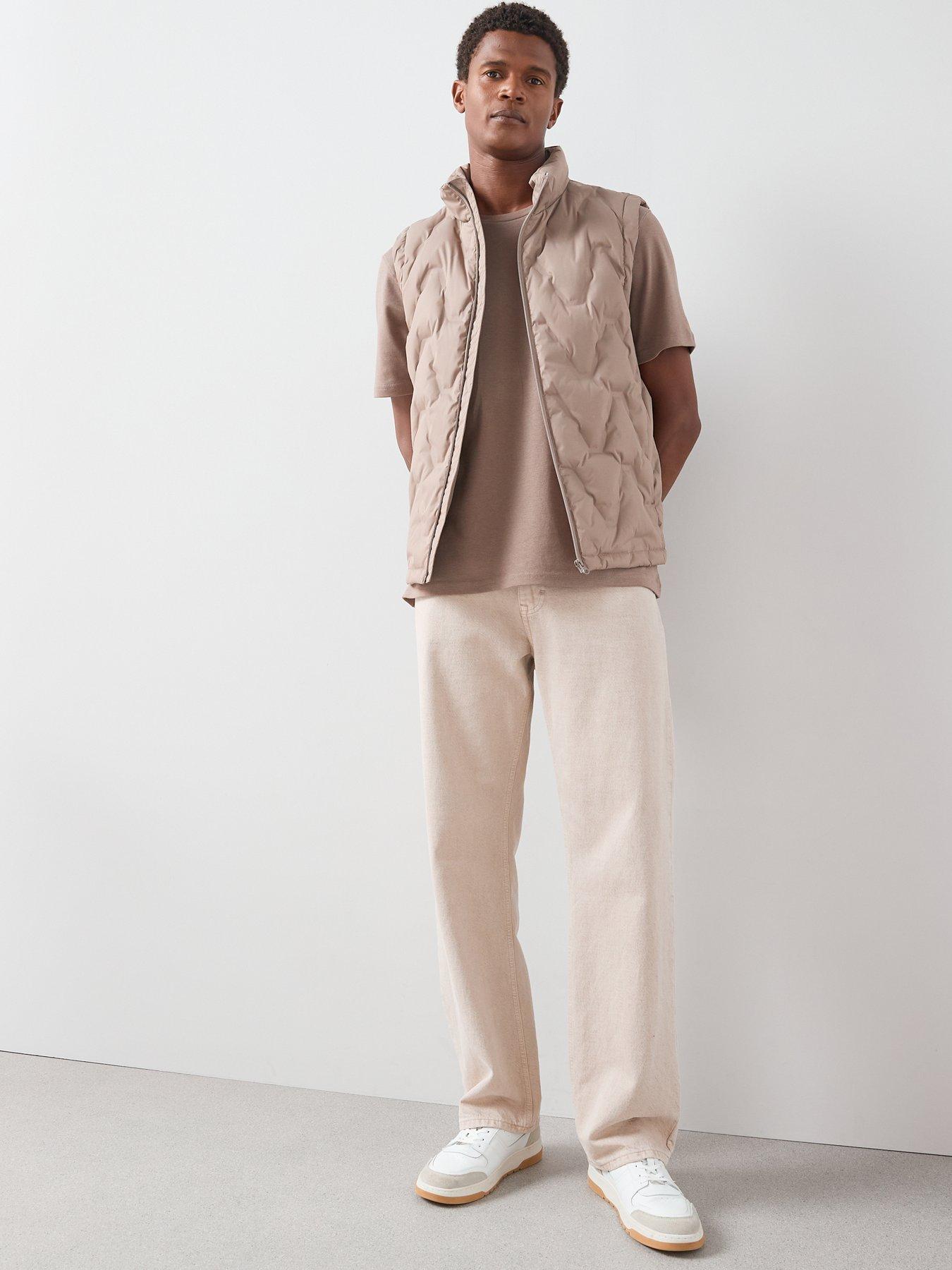 Image 6 of 7 of The Very Collection Heatsealed Down Padded Gilet - Stone
