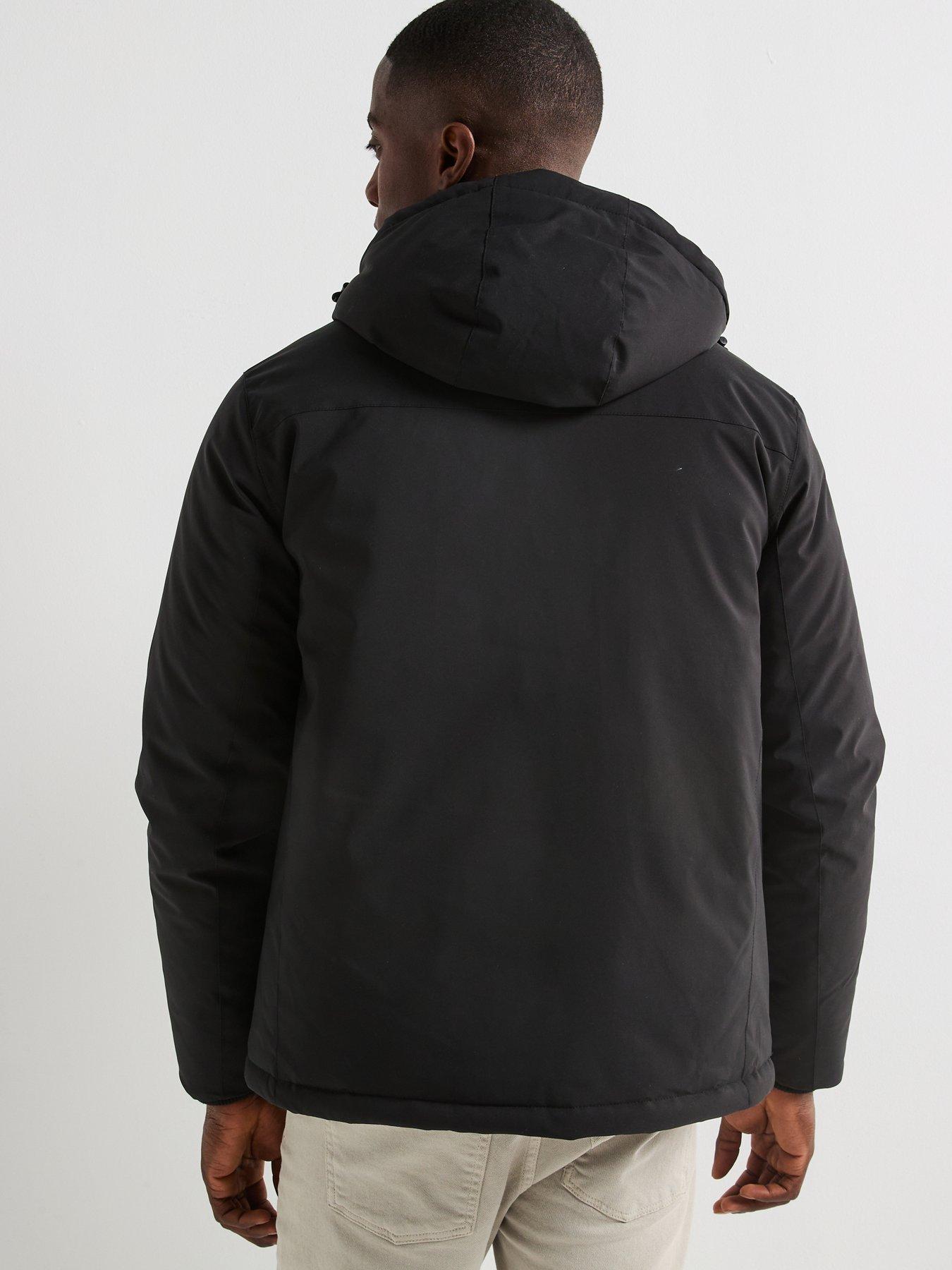 stillFront image of the-very-collection-4-pocket-padded-jacket-black