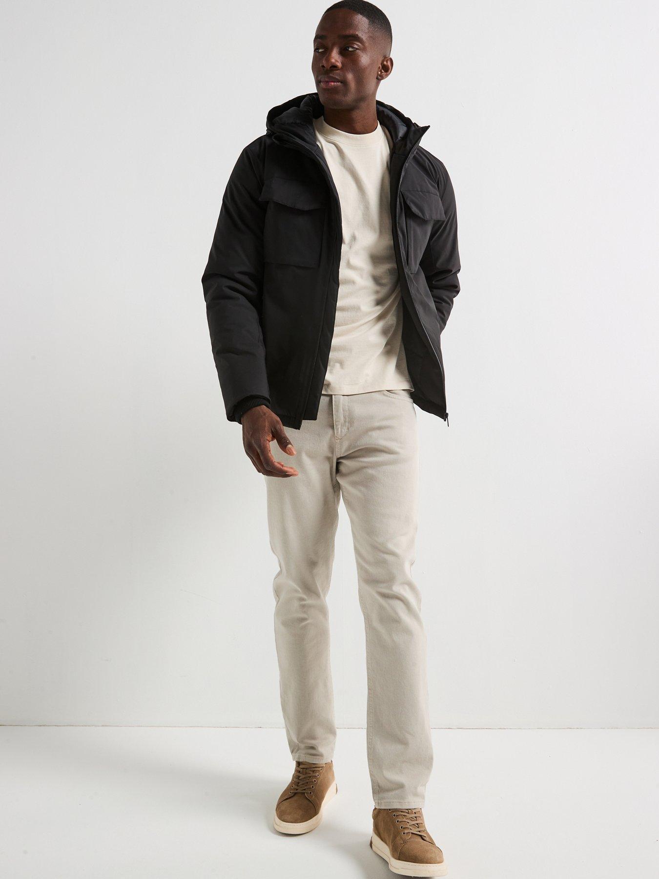  image of the-very-collection-4-pocket-padded-jacket-black