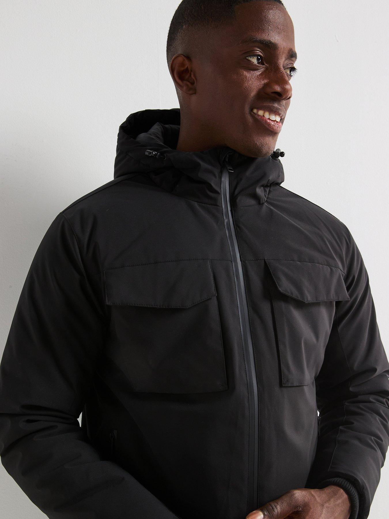  image of the-very-collection-4-pocket-padded-jacket-black