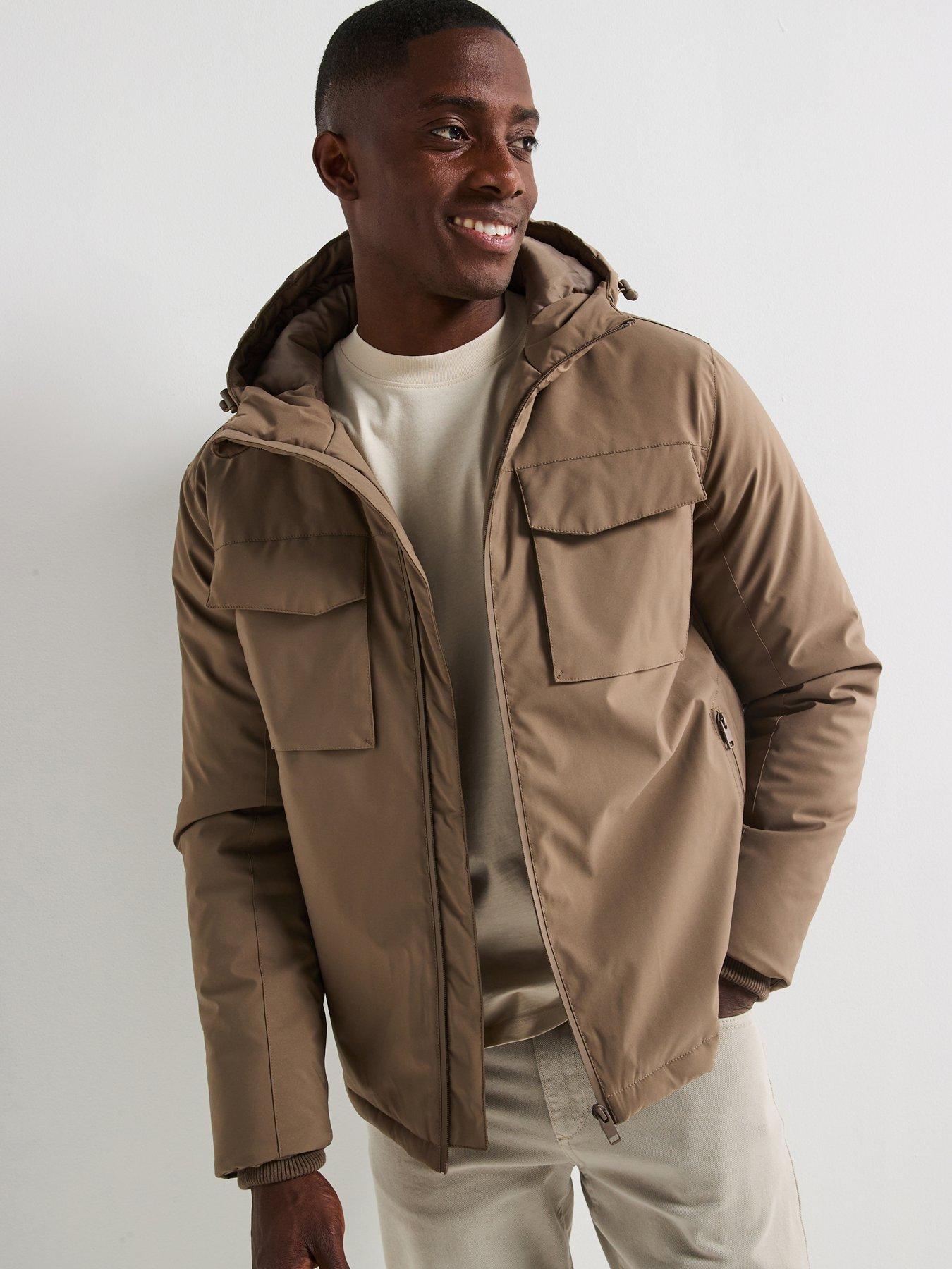 Image 1 of 6 of Very Man 4 Pocket Padded Jacket - Beige