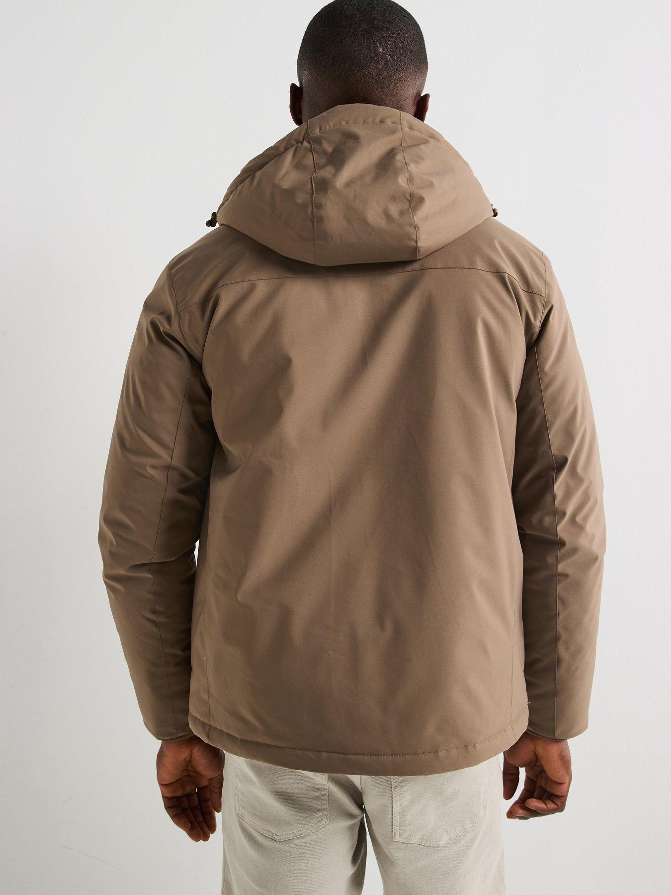 stillFront image of the-very-collection-4-pocket-padded-jacket-beige