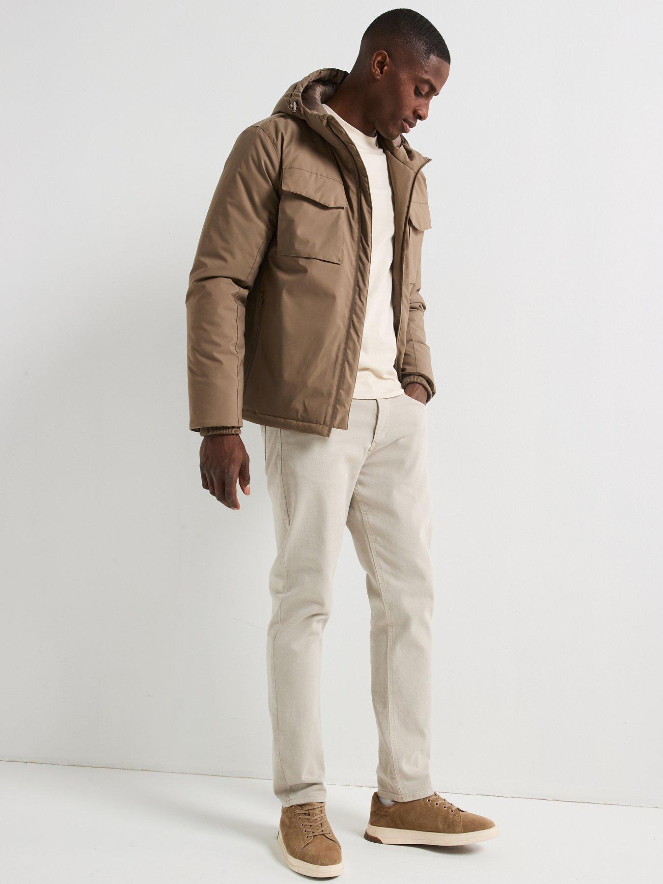 image of the-very-collection-4-pocket-padded-jacket-beige