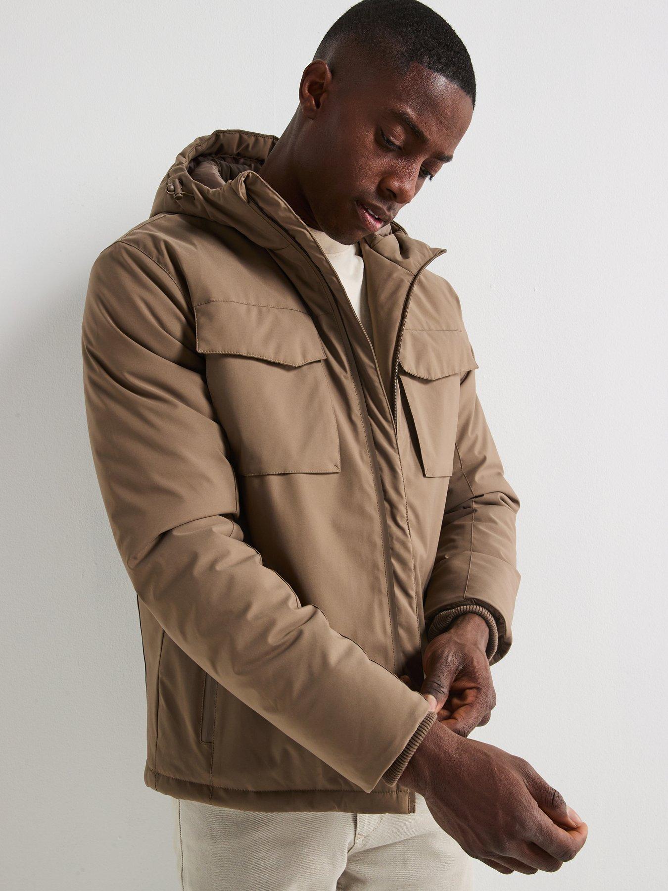  image of the-very-collection-4-pocket-padded-jacket-beige