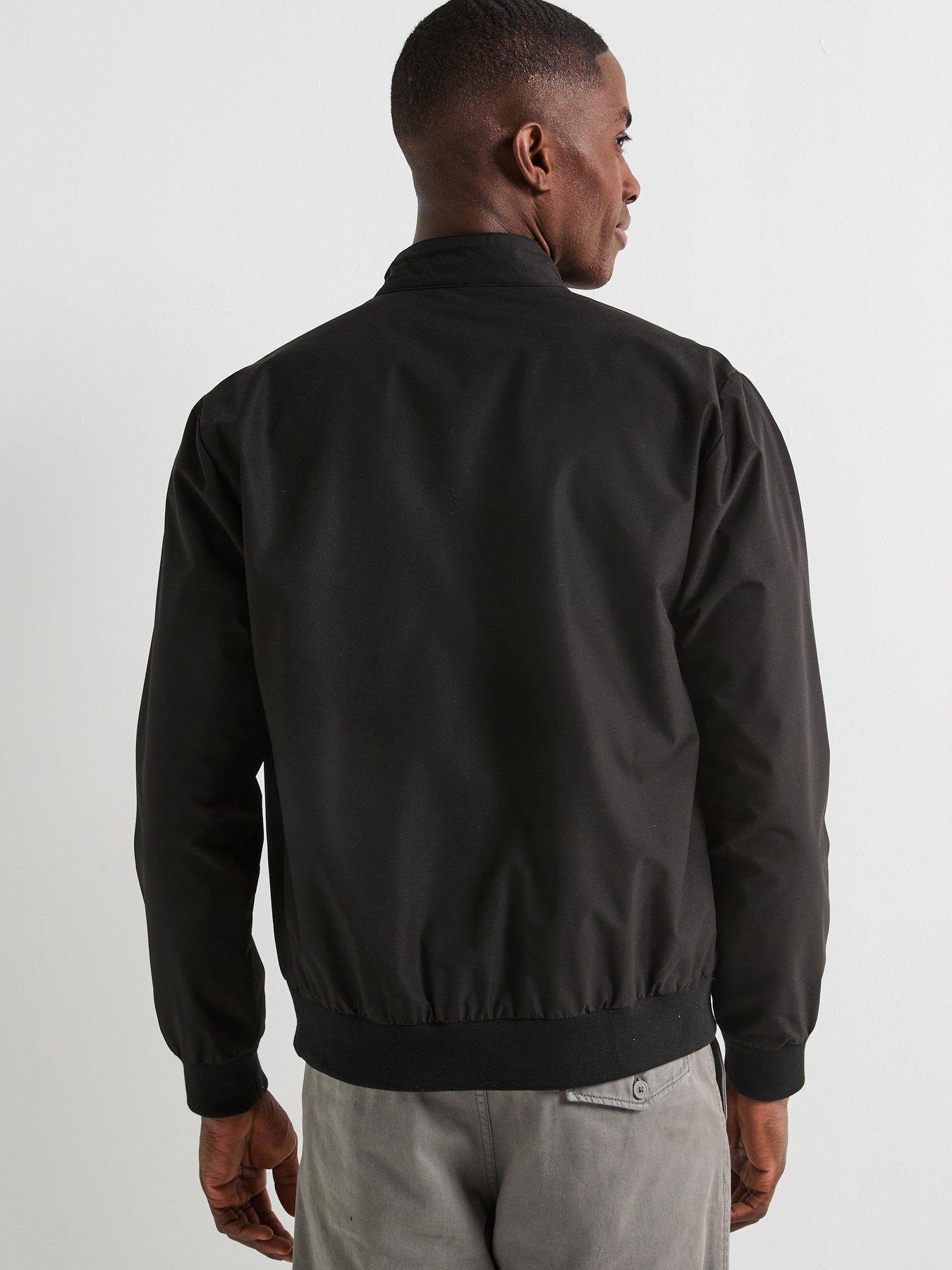 Image 2 of 6 of The Very Collection Shower Resistant Harrington Jacket - Black