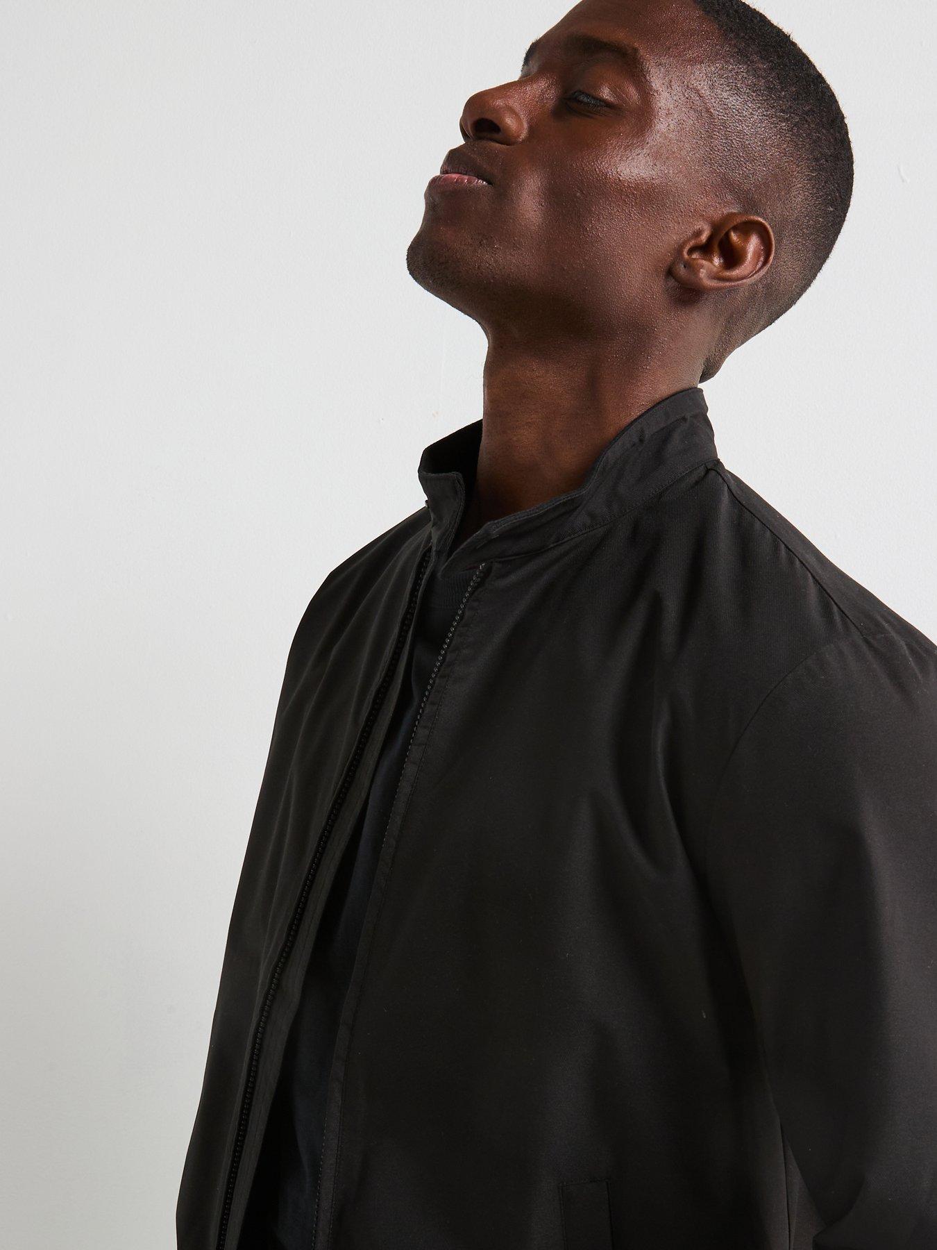 Image 4 of 6 of The Very Collection Shower Resistant Harrington Jacket - Black