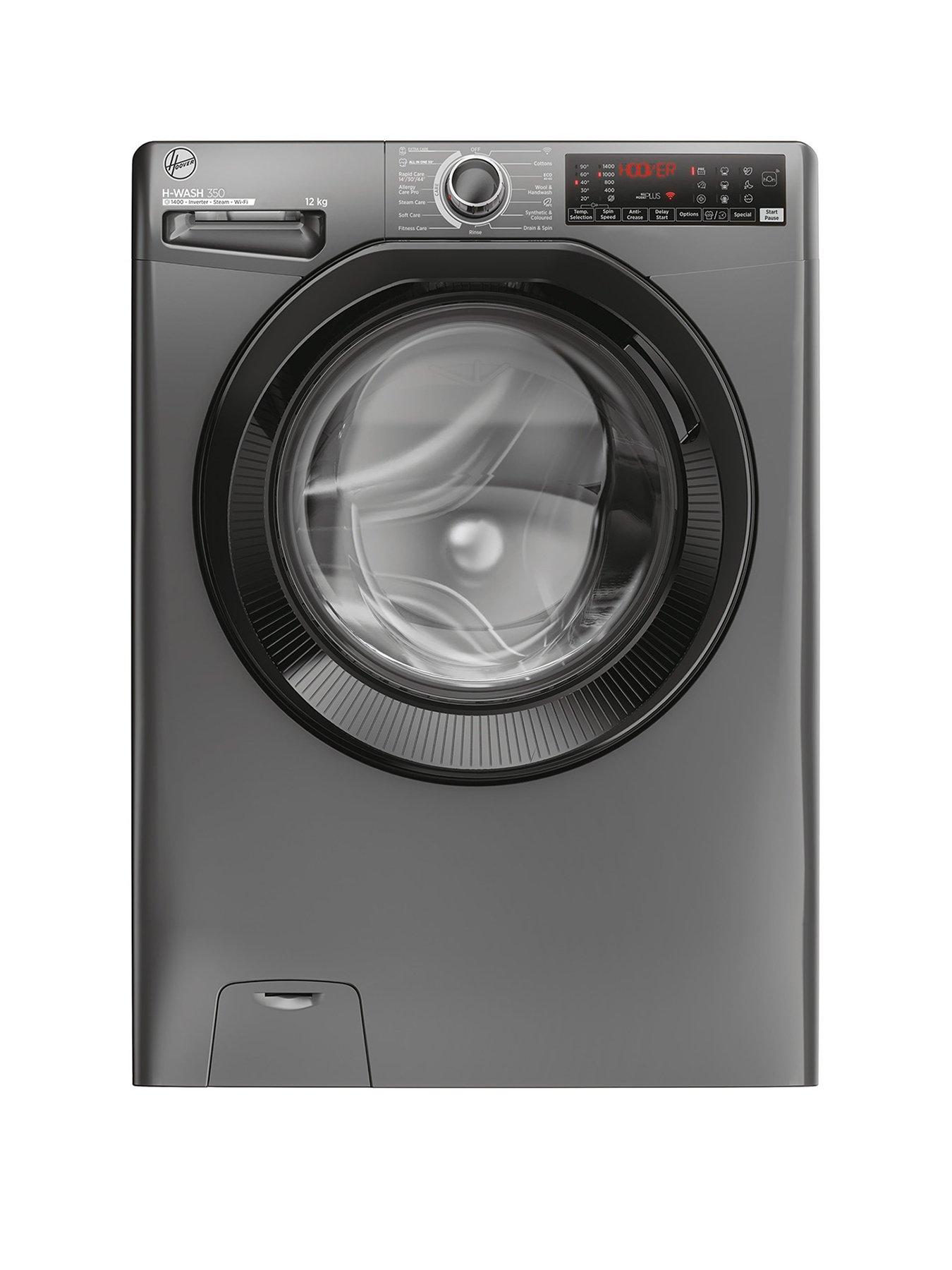 Hoover H-WASH 350 H3WPS4126TAMBR80 12kg Washing Machine, A-rated, Wi-fi, 1400 rpm - Graphite