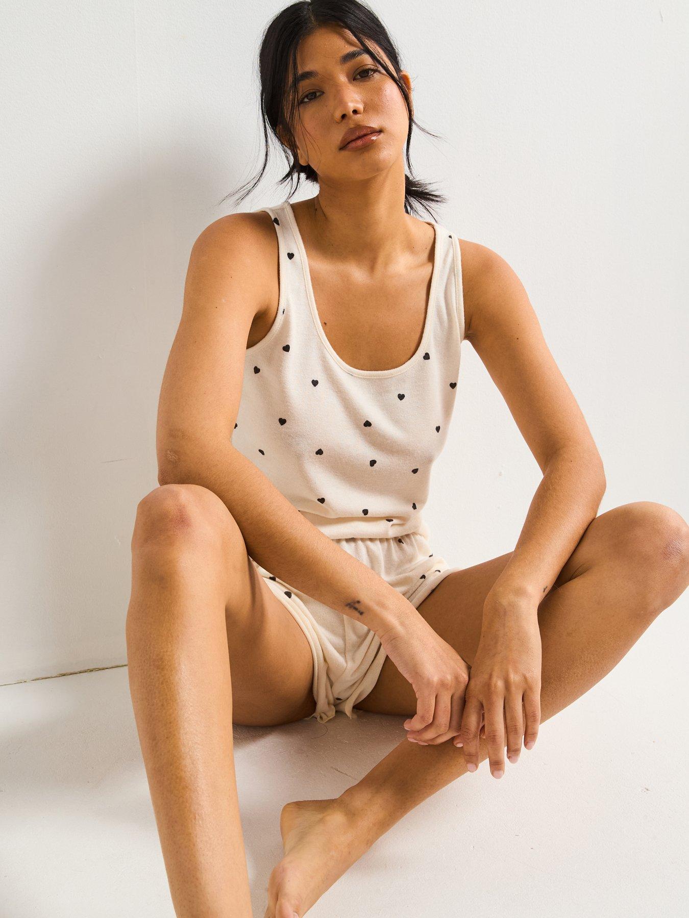 Image 6 of 6 of V by Very 3 Piece Vest, Short and Cardigan Set - Cream