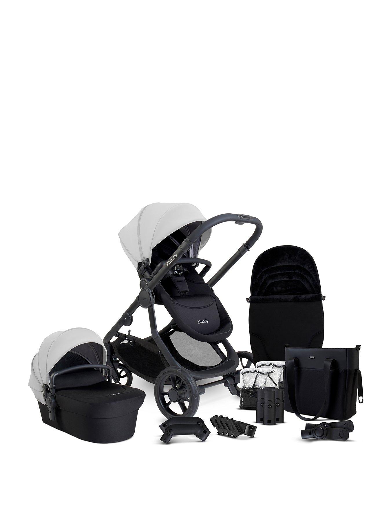  image of icandy-orange-4-pushchair-bundle-glacier