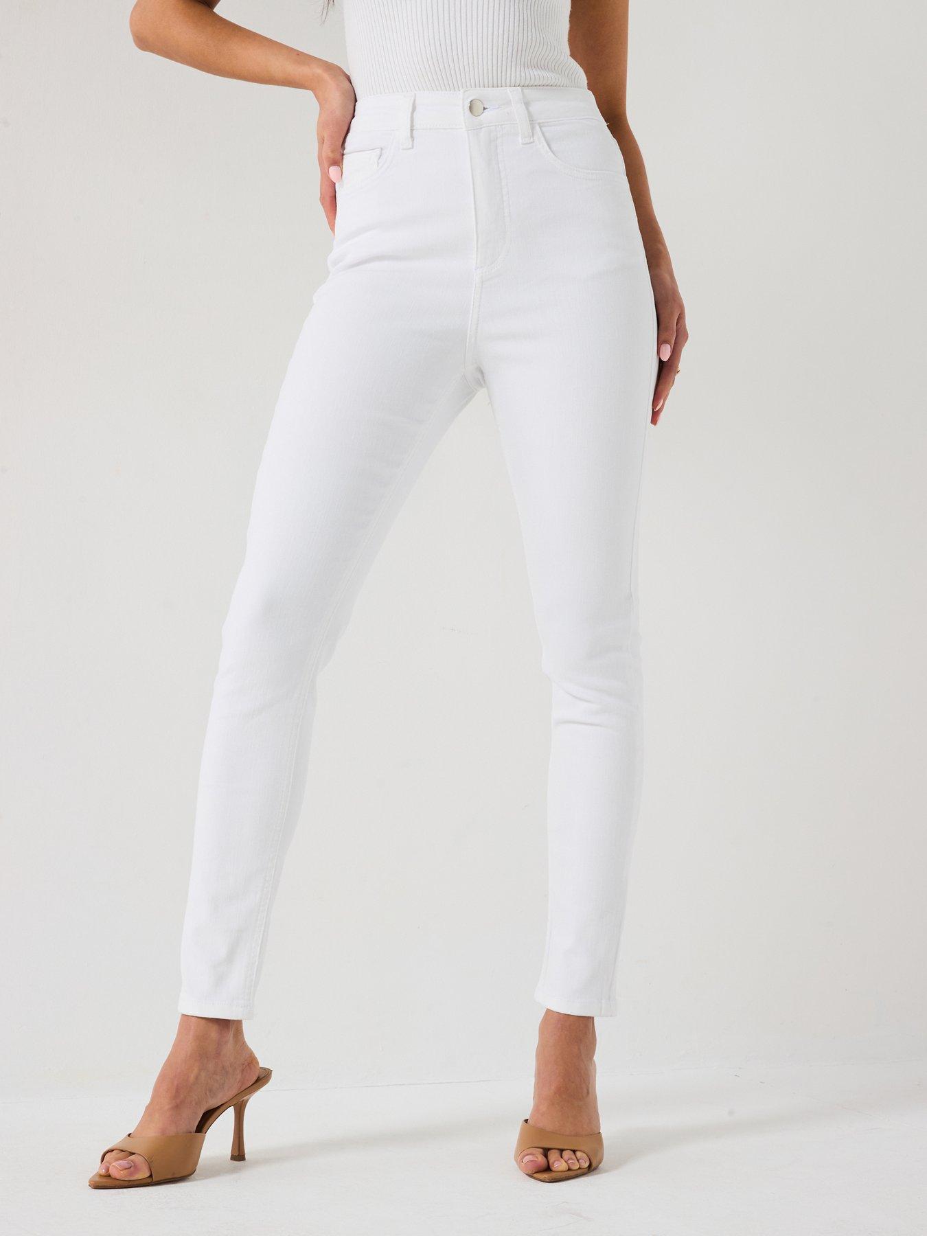 front image of v-by-very-supersoft-skinny-jeans-white