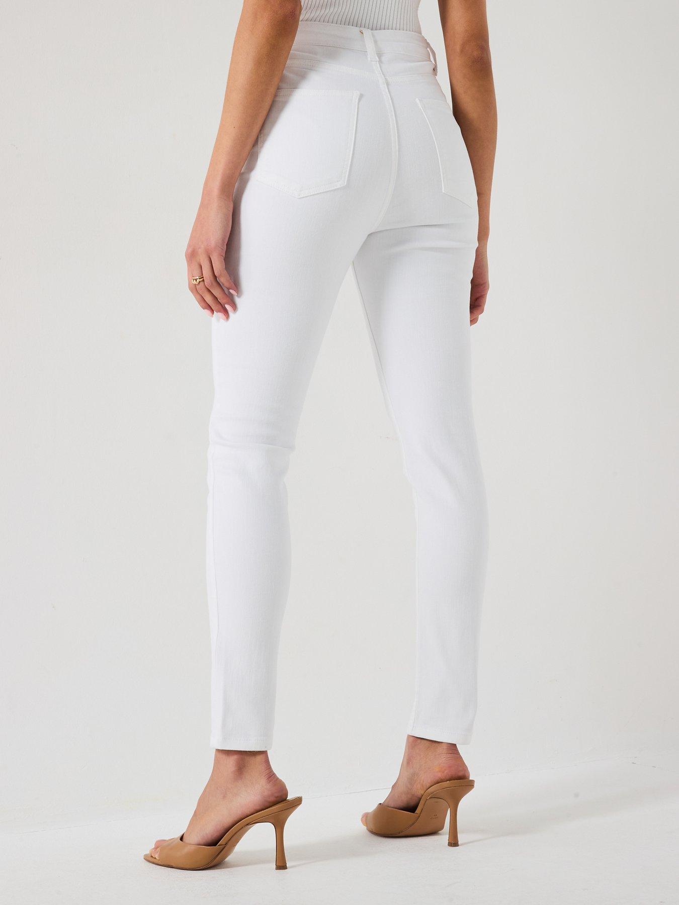 stillFront image of v-by-very-supersoft-skinny-jeans-white